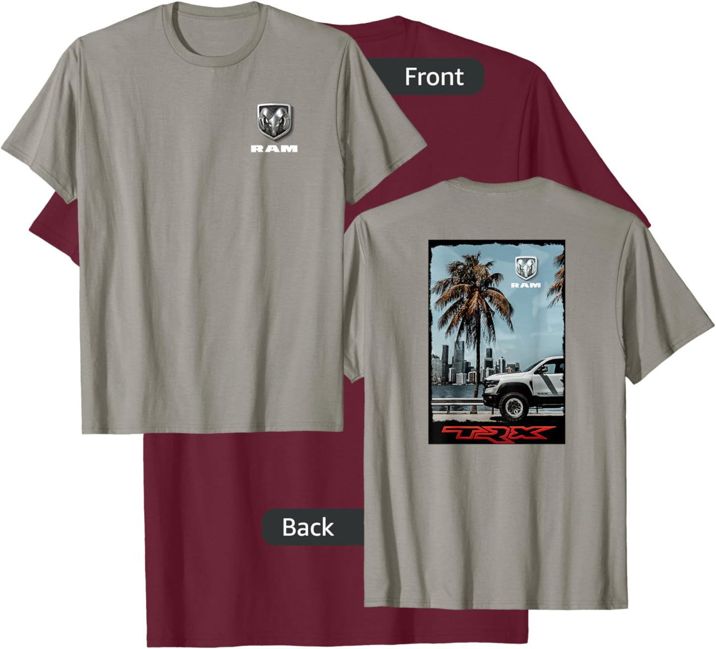 RAM Trucks TRX Palm T-Shirt - T-Shirt | Maroon