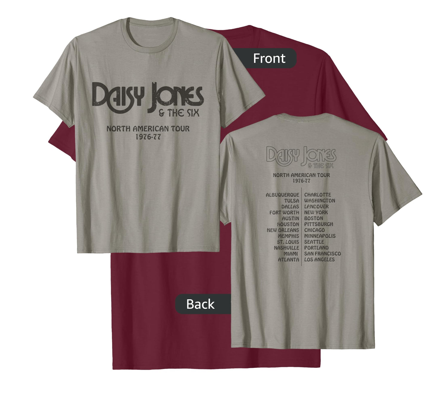Daisy Jones & the Six - North American Tour 1976-77 Vintage T-Shirt