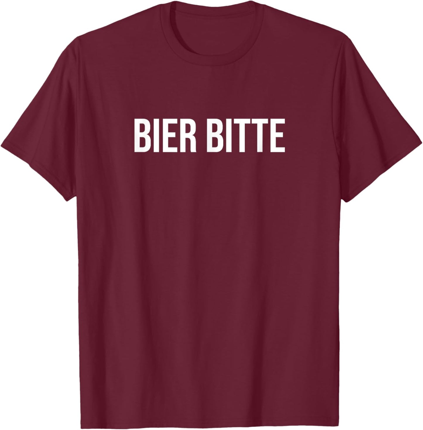 Beer Please in German Germany Beer T-Shirt - T-Shirt | Maroon