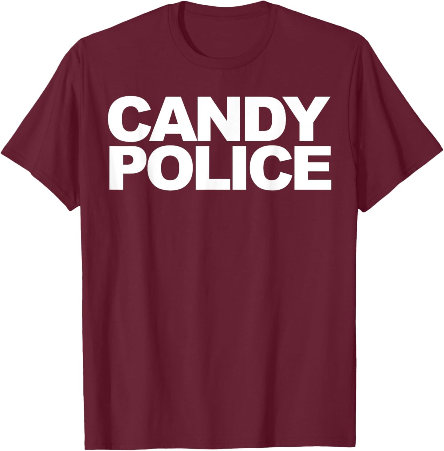 Candy Police T-Shirt - T-Shirt | Maroon