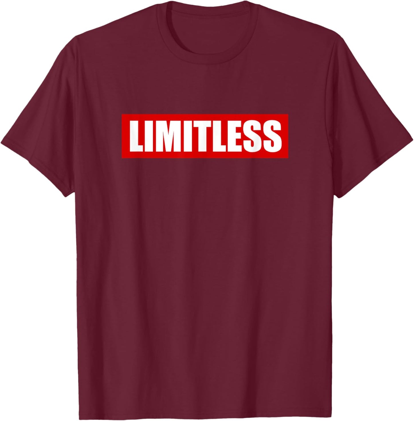 LIMITLESS Inspirational Entrepreneur Motivational No Limit T-Shirt - T-Shirt | Maroon