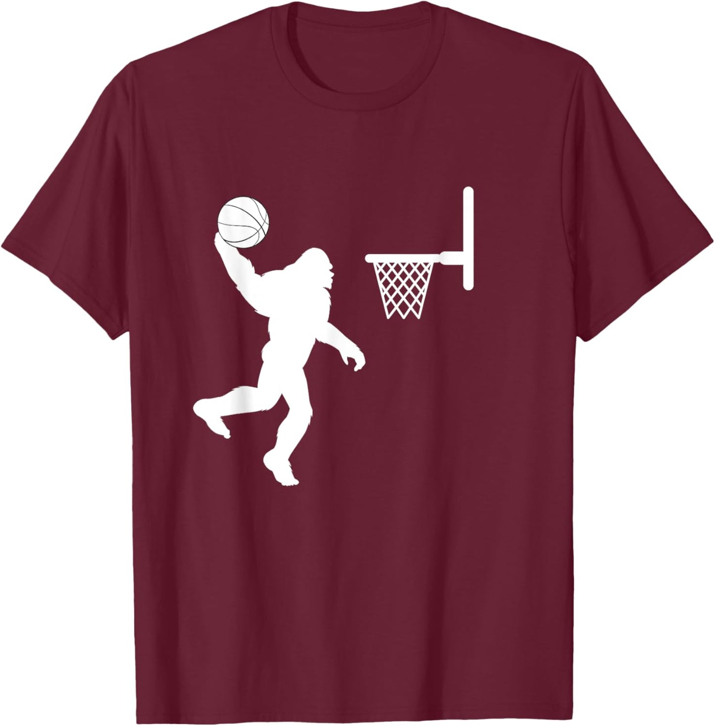 Bigfoot Basketball T-Shirt - T-Shirt | Maroon