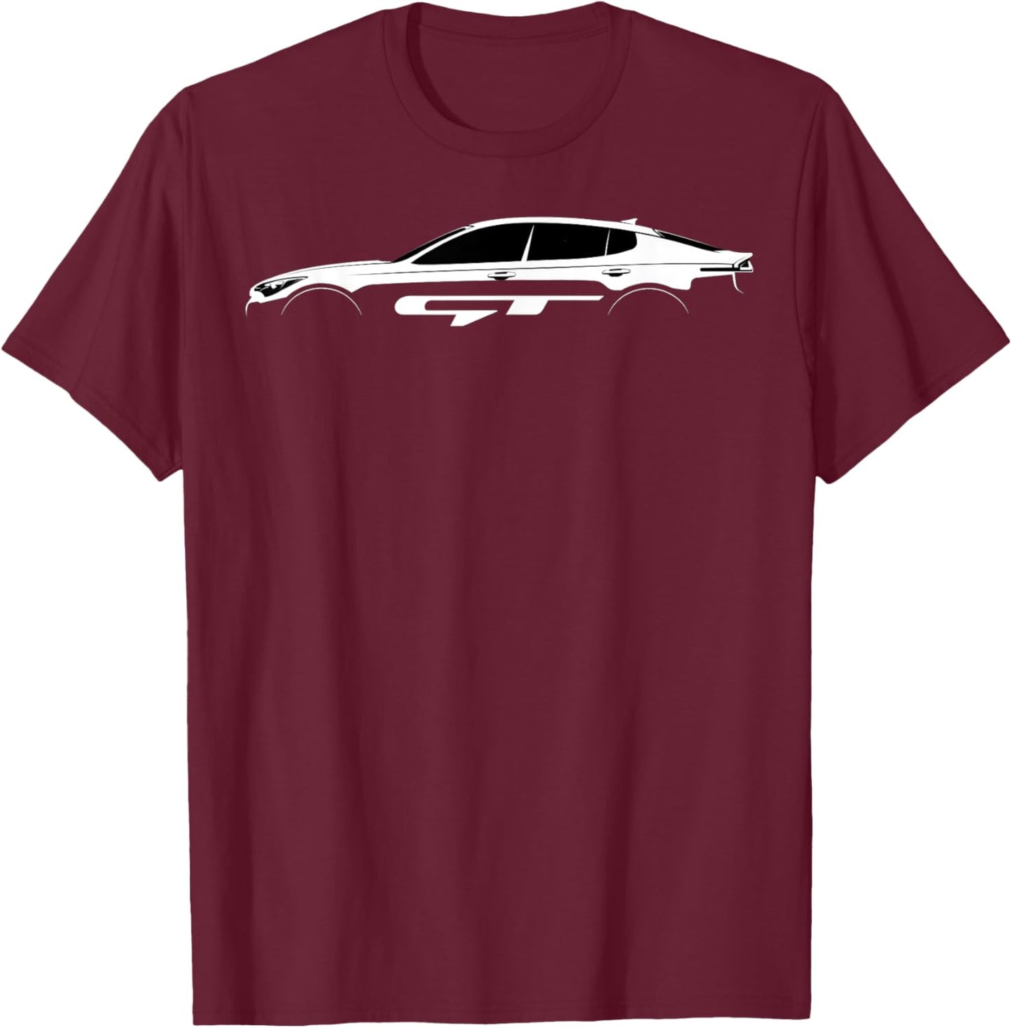 Stinger GT KDM Automotive , Women's Classic Fit, Black, Small T-Shirt - T-Shirt | Maroon