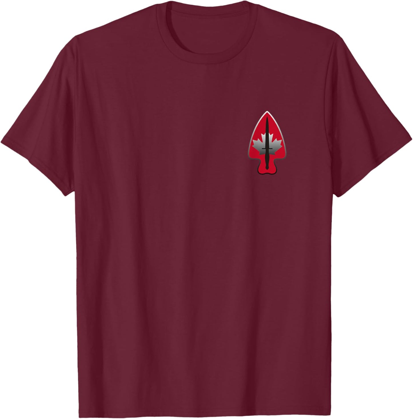 Canadian Special Force Canadian JTF2 Army T-Shirt - T-Shirt | Maroon