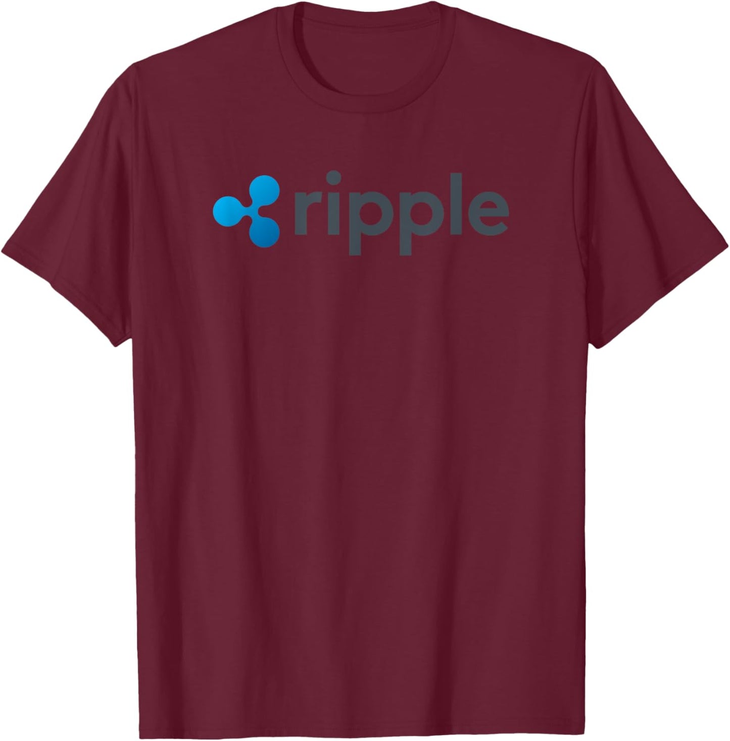 Ripple Coin XRP Cryptocurrency Fan Logo HODLer To The Moon T-Shirt - T-Shirt | Maroon