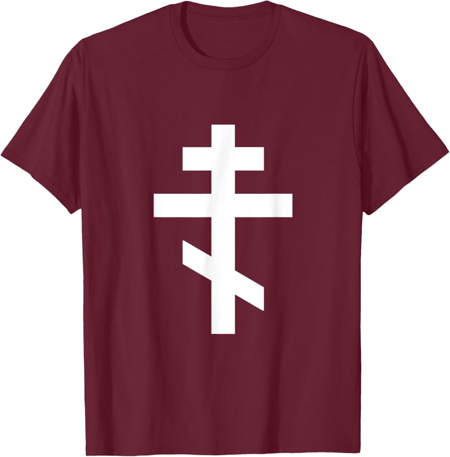 Serbian Russian Orthodox Cross IC XC NIKA Gift T-Shirt - T-Shirt | Maroon