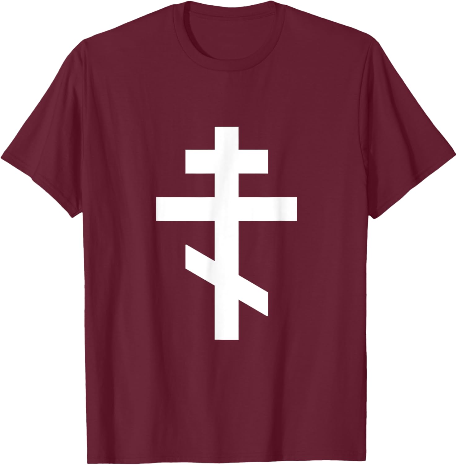 Serbian Russian Orthodox Cross IC XC NIKA Gift T-Shirt - T-Shirt | Maroon