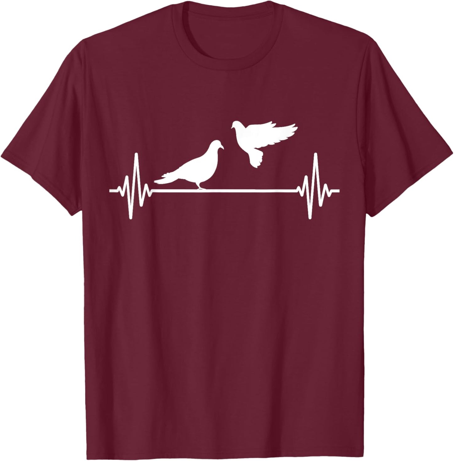 Pigeon Love Pigeons Motif Dovecote Funny T-Shirt - T-Shirt | Maroon