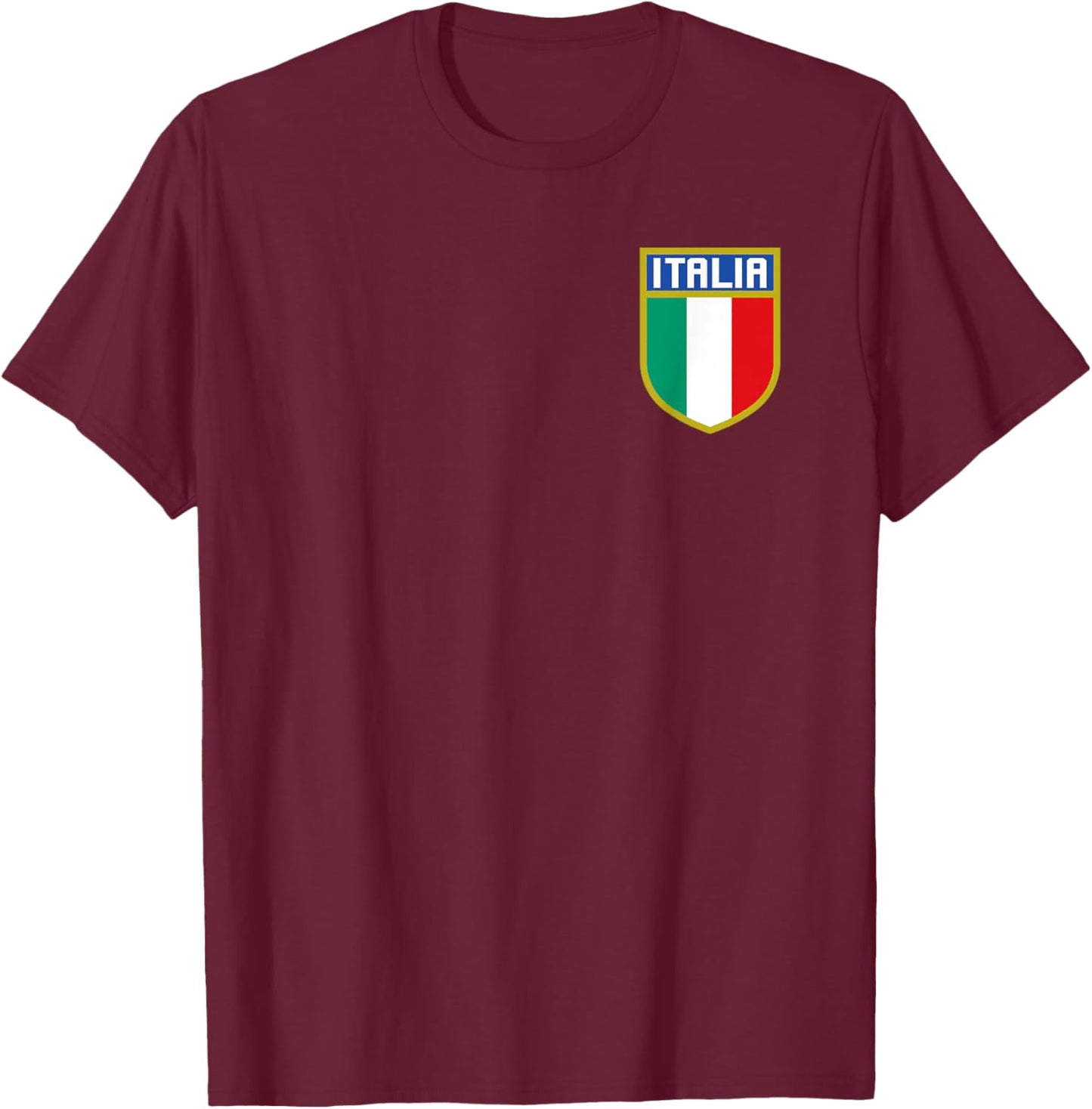 Italy National Pride Forza Azzurri Italia T-Shirt - T-Shirt | Maroon