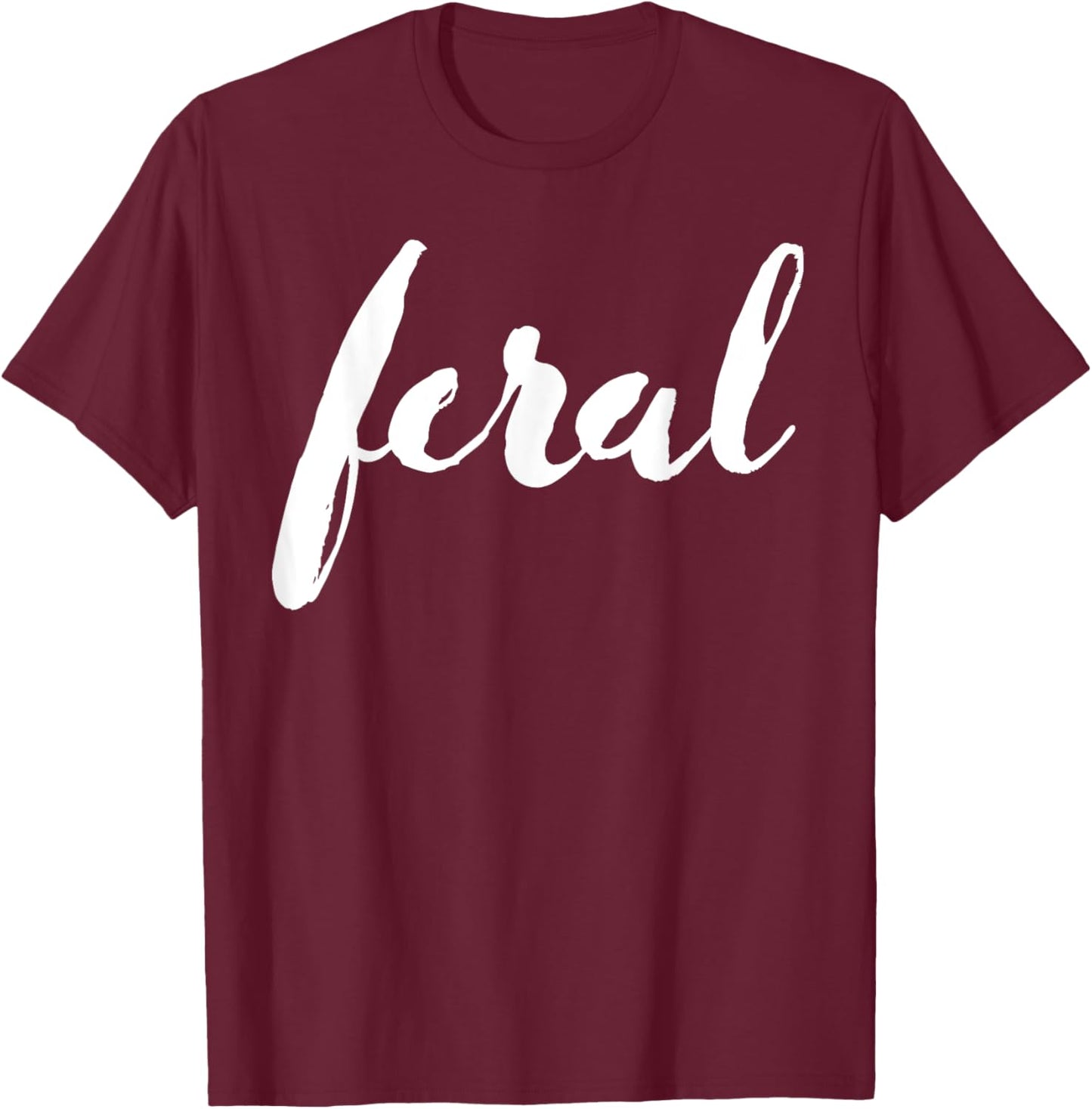 Feral Graphic Premium T-Shirt - T-Shirt | Maroon