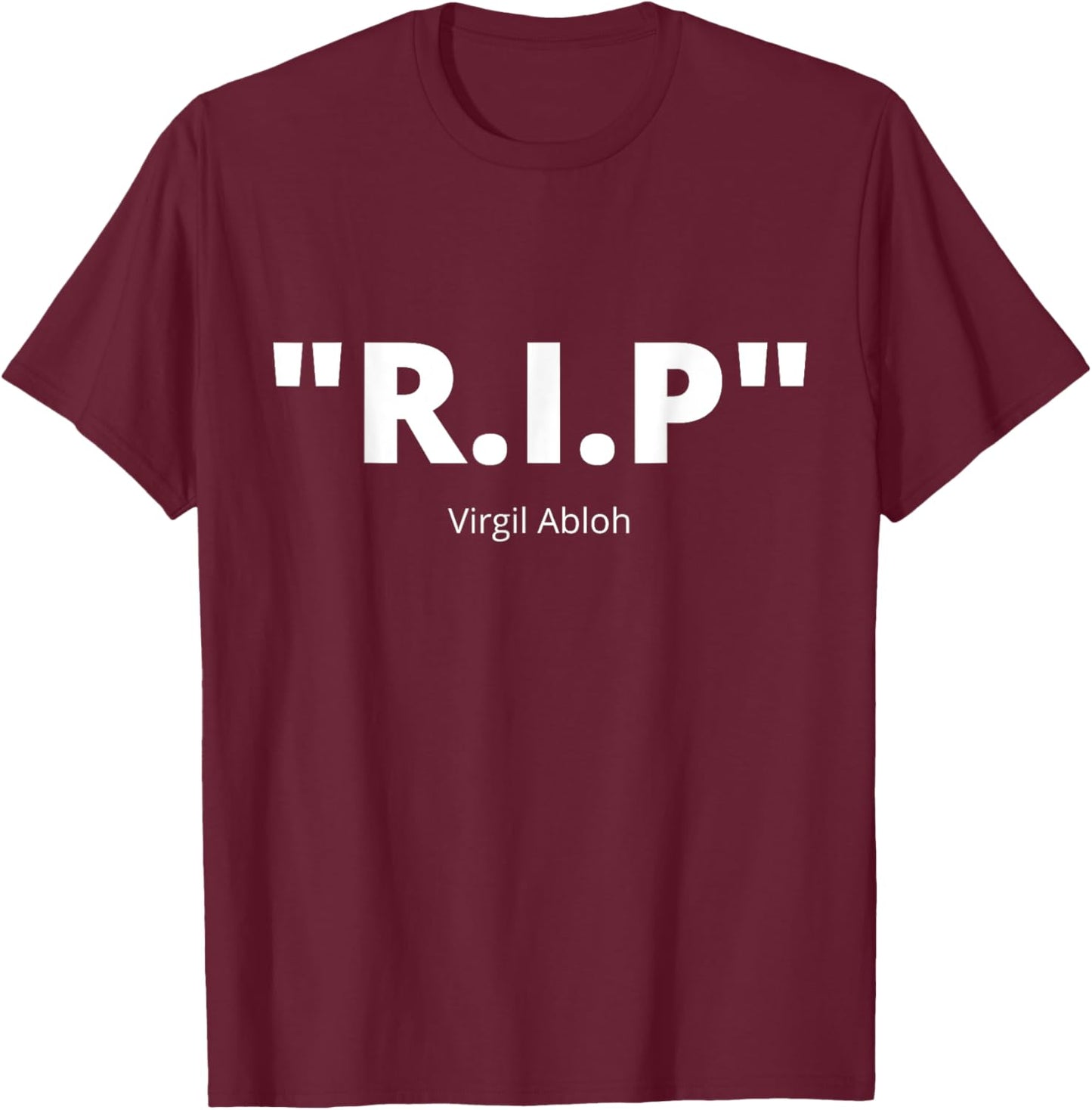 Rip Virgil Abloh Clothing Off Streetwear White Men Women T-Shirt - T-Shirt | Maroon