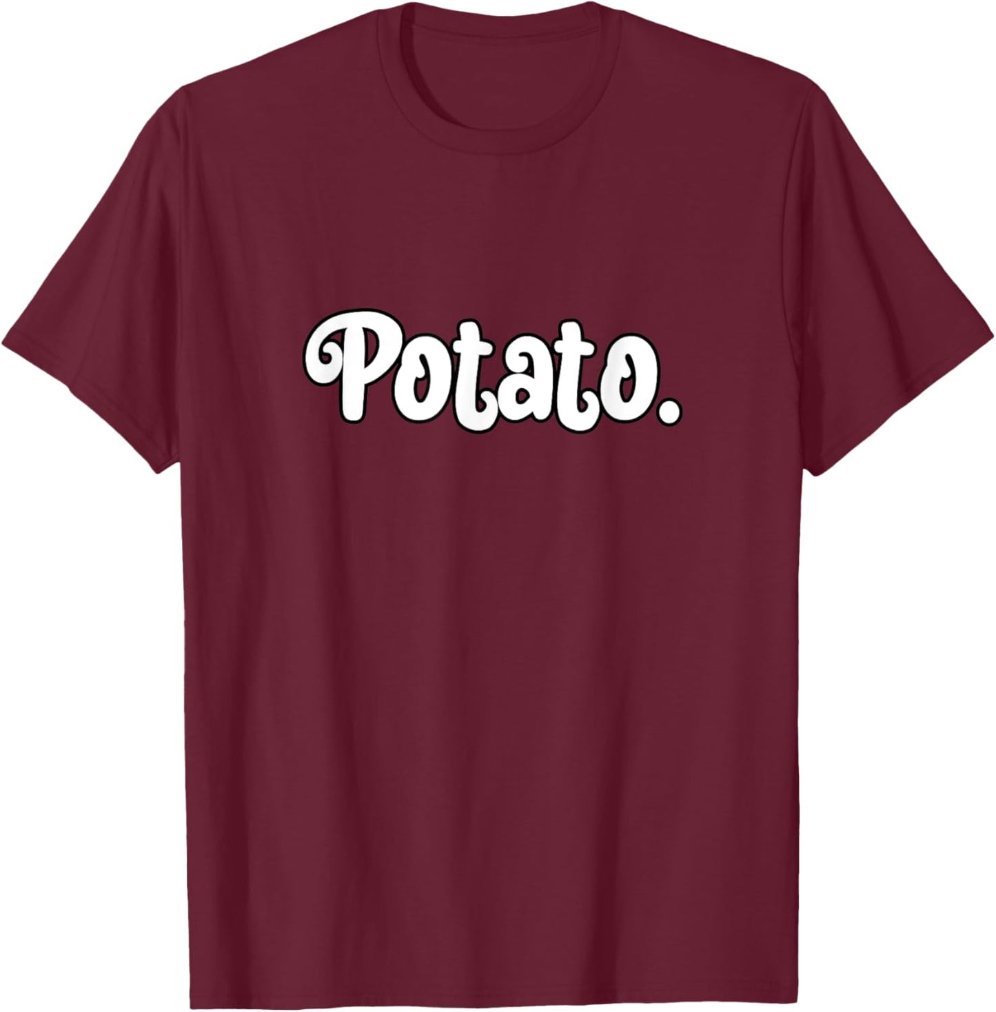 Potato Funny Men Women Vegetarian Vegan Teens T-Shirt - T-Shirt | Maroon