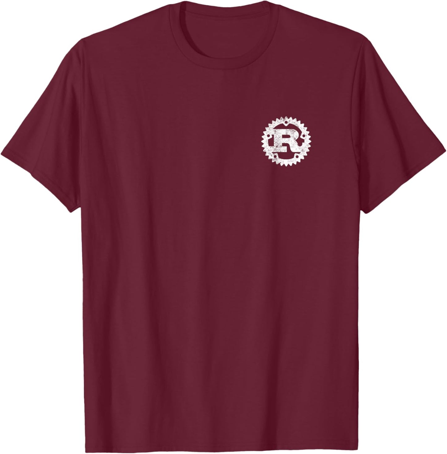 Rust Programming Logo for Programmers T-Shirt - T-Shirt | Maroon