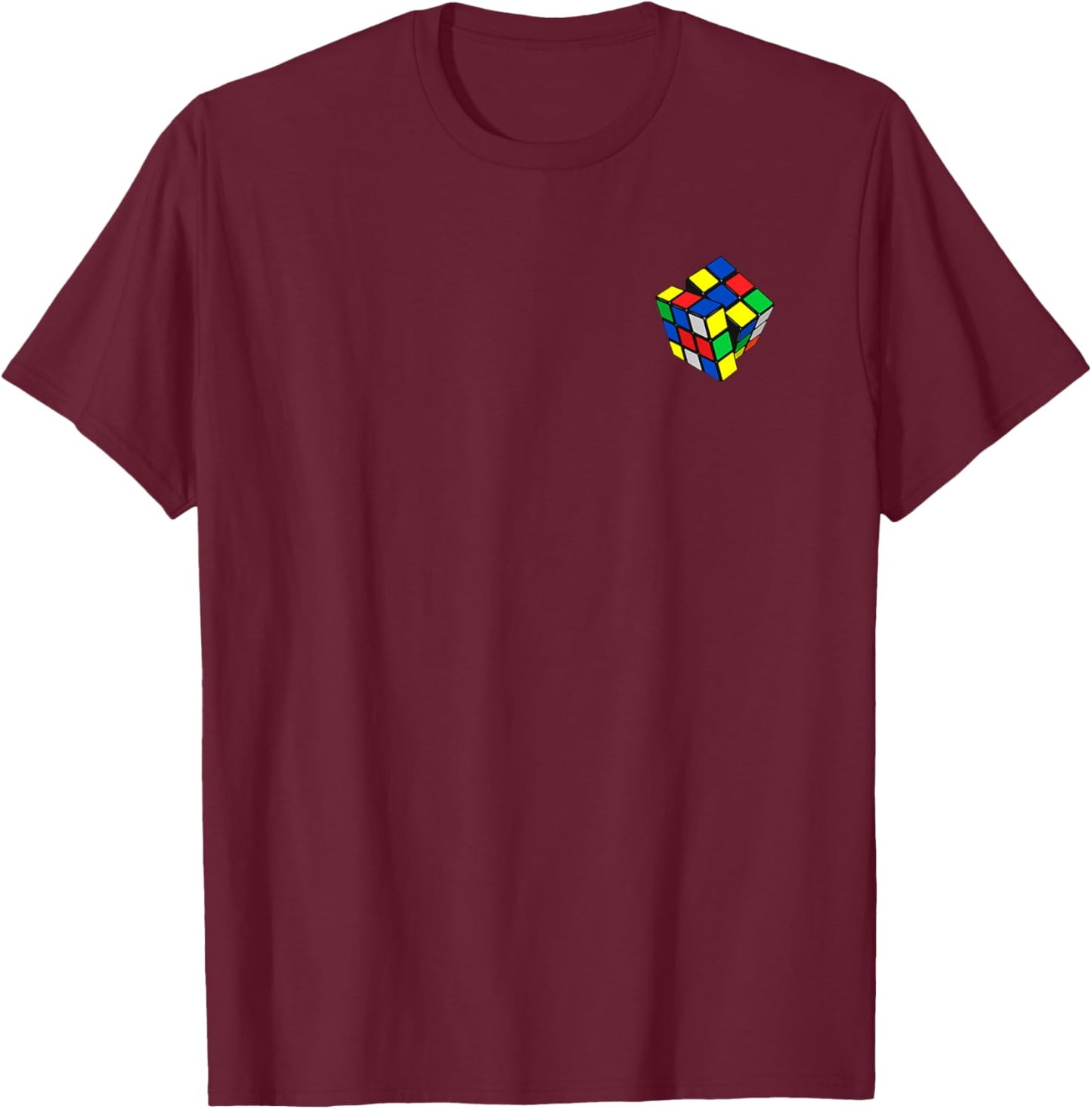 Impossible Rubik Rubix Rubics Cube Pocket Retro Gaming Boy T-Shirt - T-Shirt | Maroon