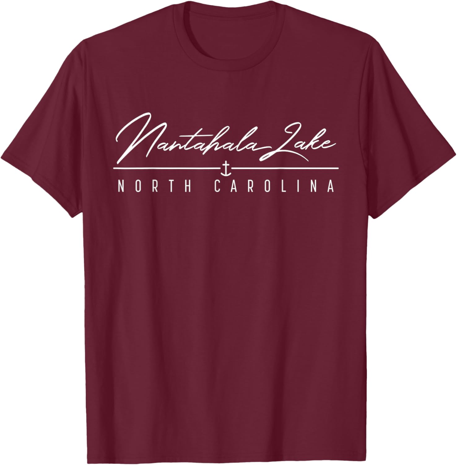 Nantahala Lake NC T-Shirt - T-Shirt | Maroon