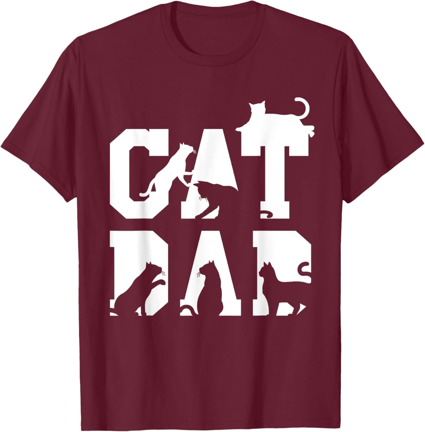 Cat Whisperer Fathers Day Cat Dad Kitty Breeder Pet Men T-Shirt - T-Shirt | Maroon