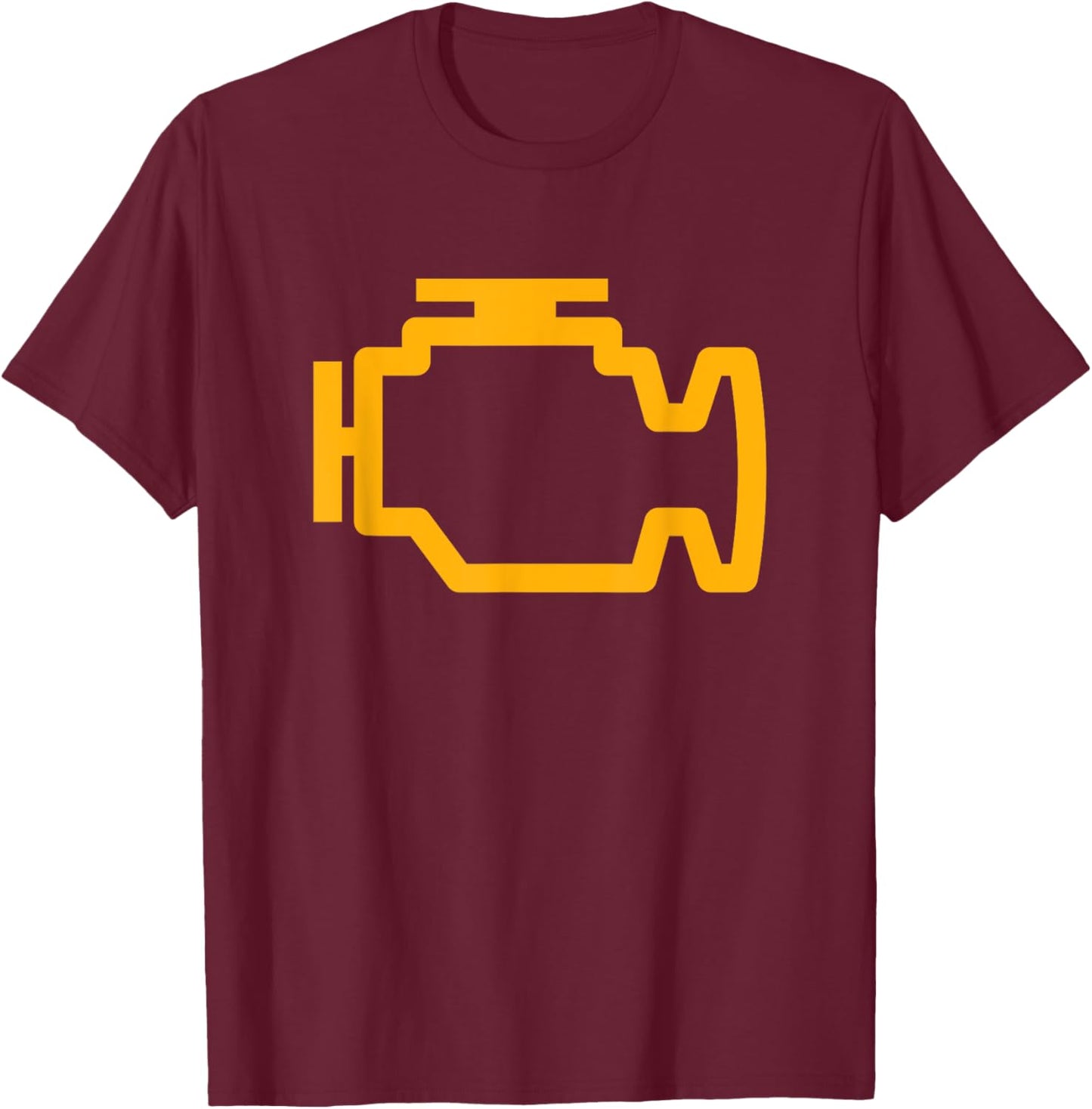 Check Engine T-Shirt - T-Shirt | Maroon