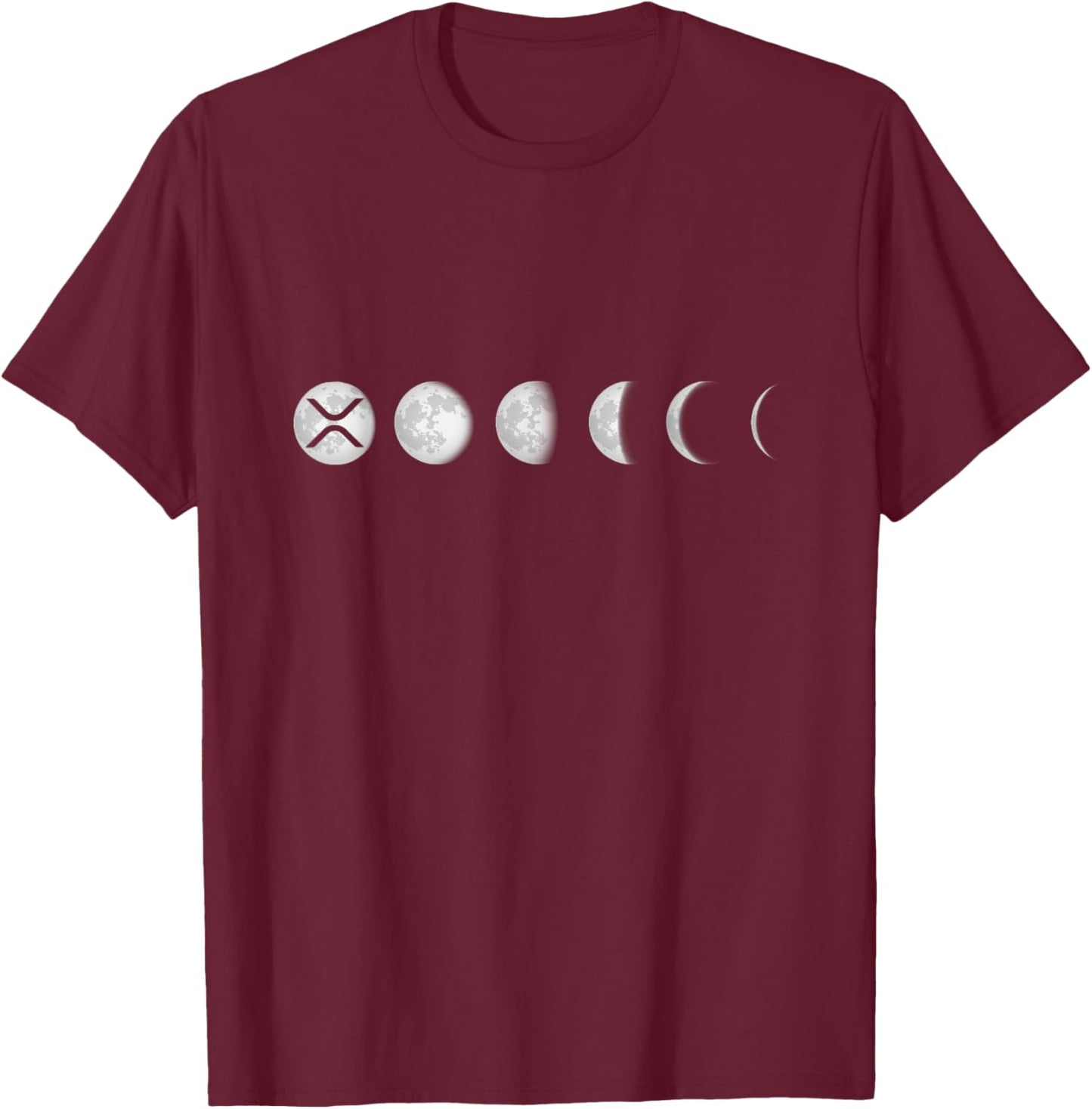 XRP Moon Ripple XRP Hodl Crypto Cryptocurrency T-Shirt - T-Shirt | Maroon