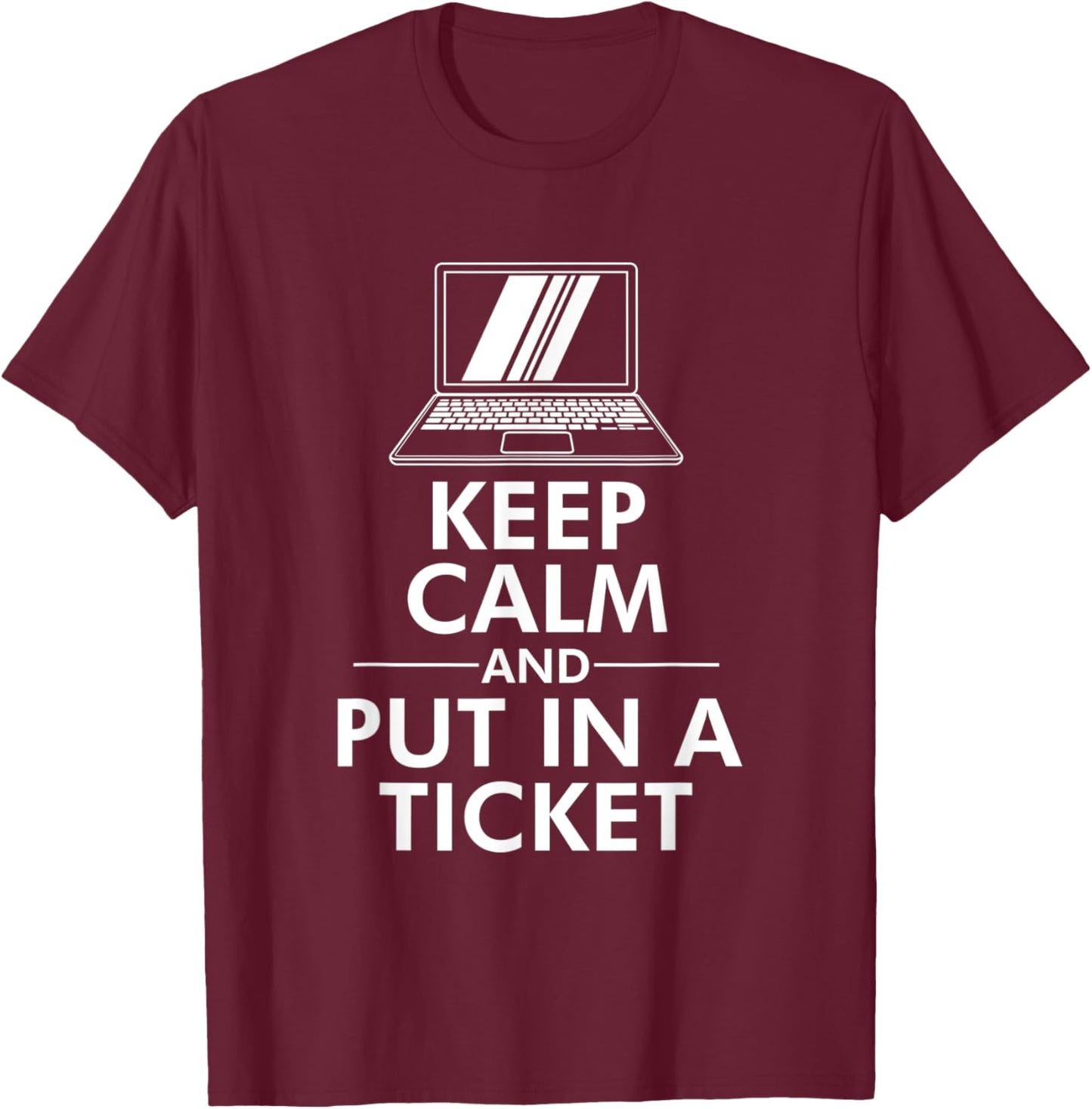 Funny Computer Tech Repair Geek and Tech Support T-Shirt - T-Shirt | Maroon