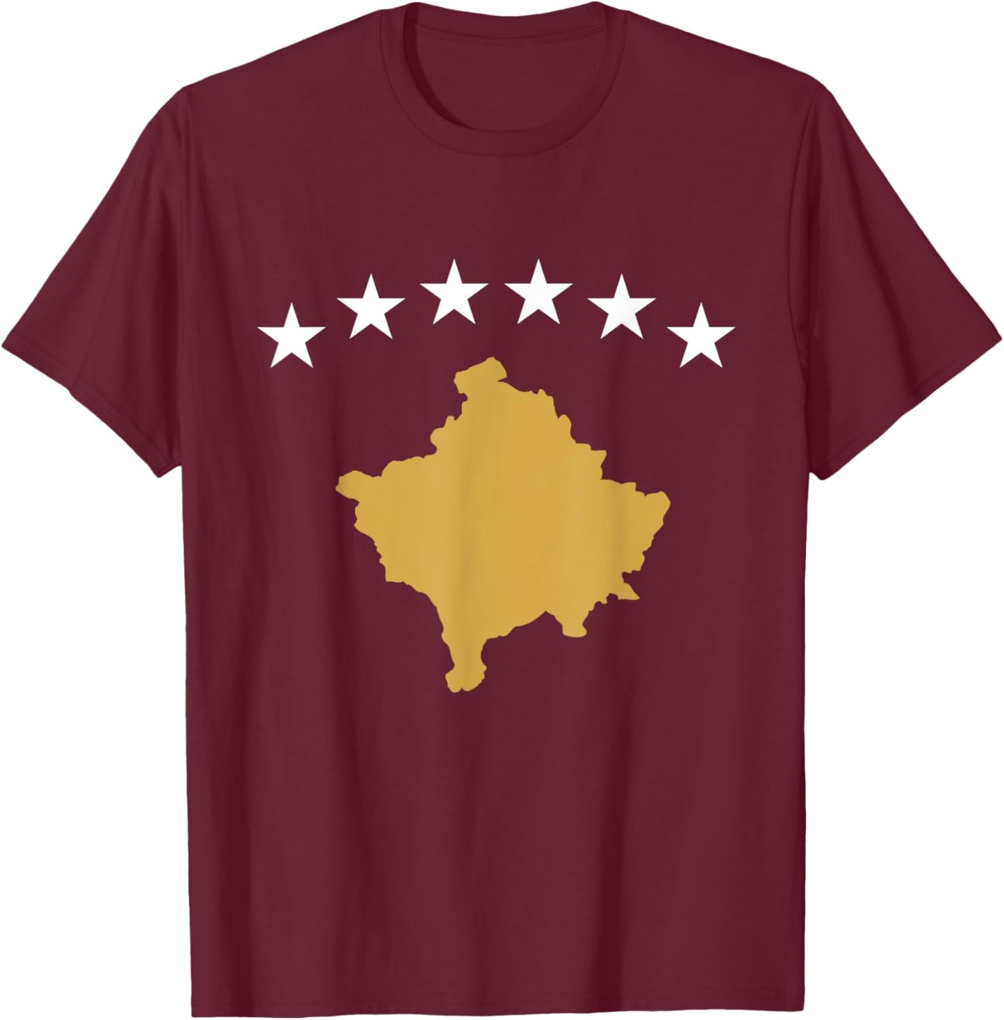 Kosovo Kosovan Flag Kosovar Pride Balkans Yugoslavia T-Shirt - T-Shirt | Maroon
