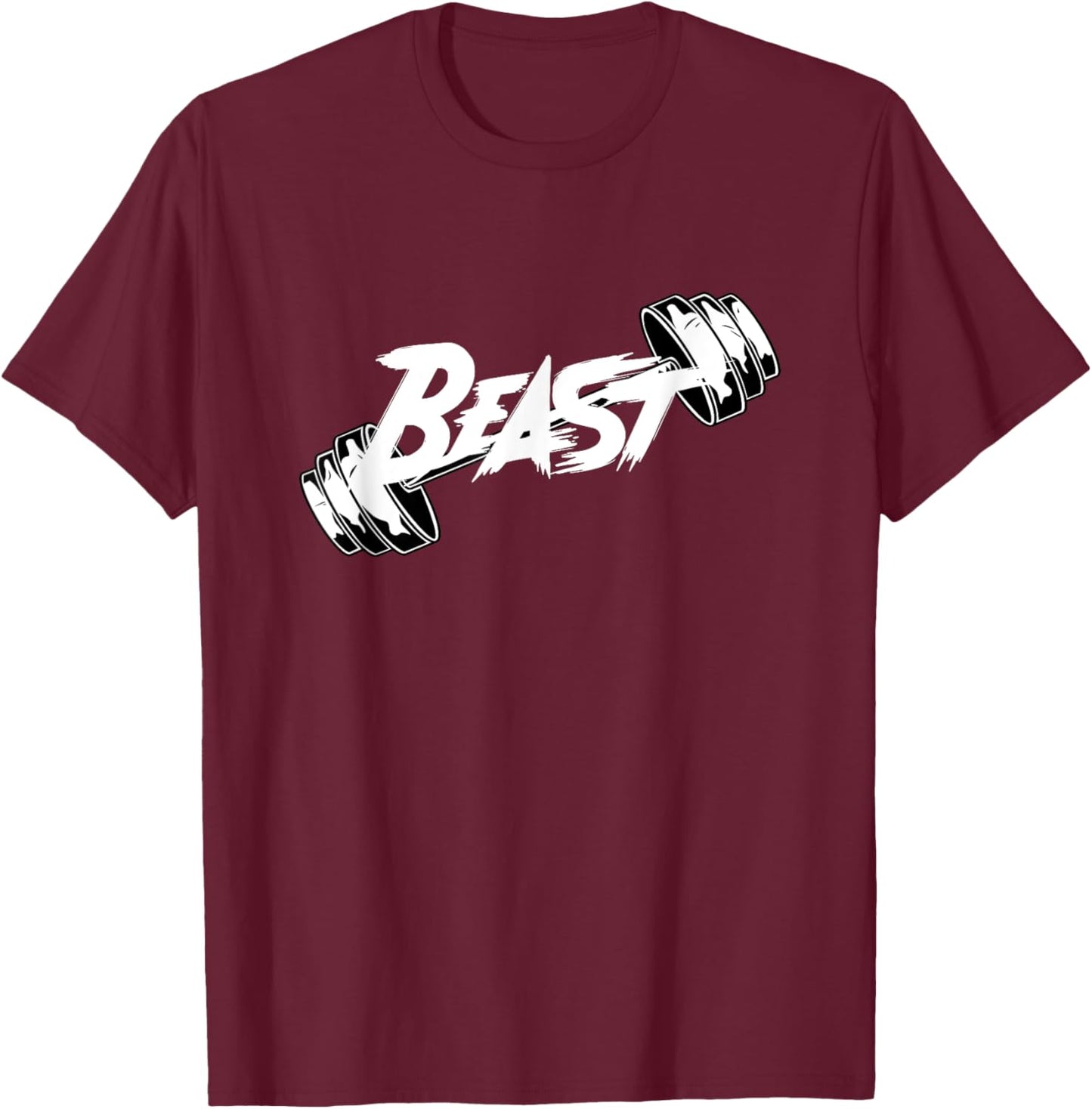 Beast performance motivation Graphic T-Shirt - T-Shirt | Maroon