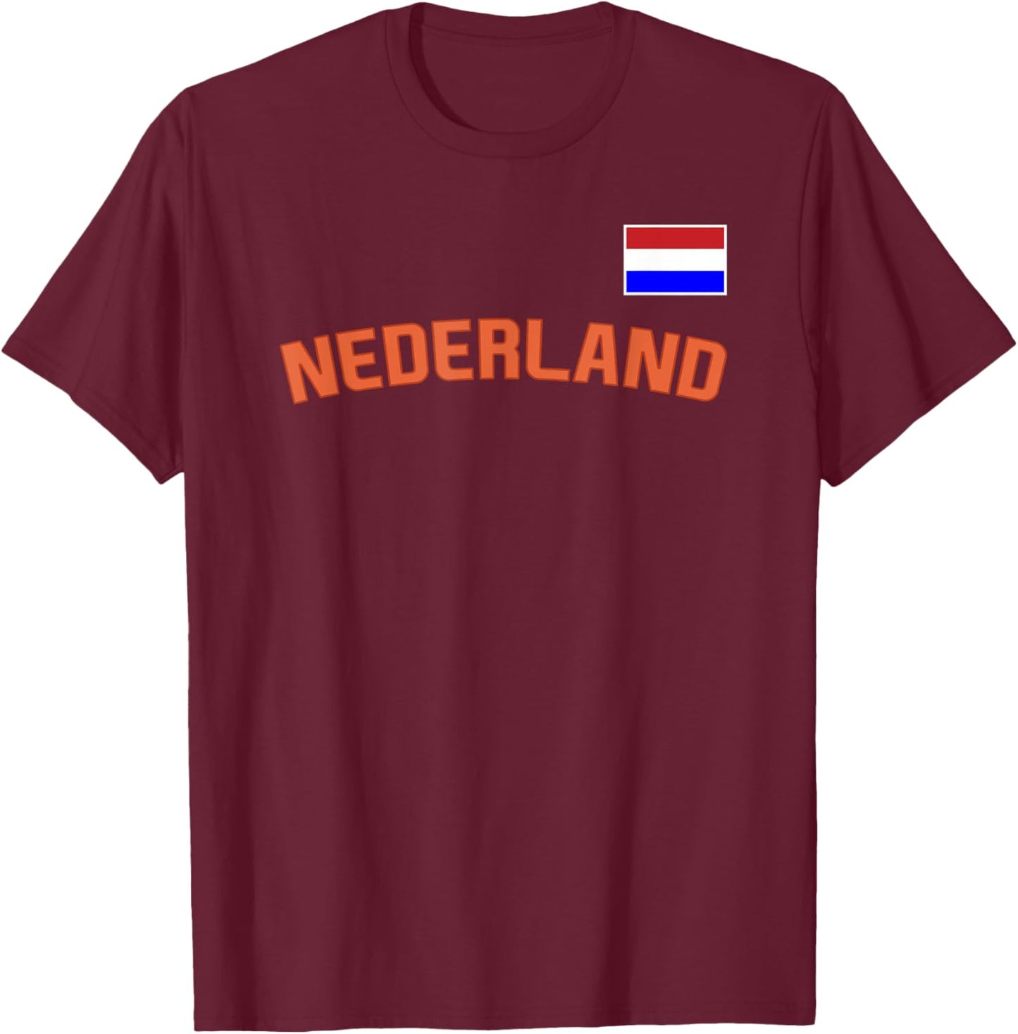 Nederland Flag Dutch Pride Netherlands International Country T-Shirt - T-Shirt | Maroon