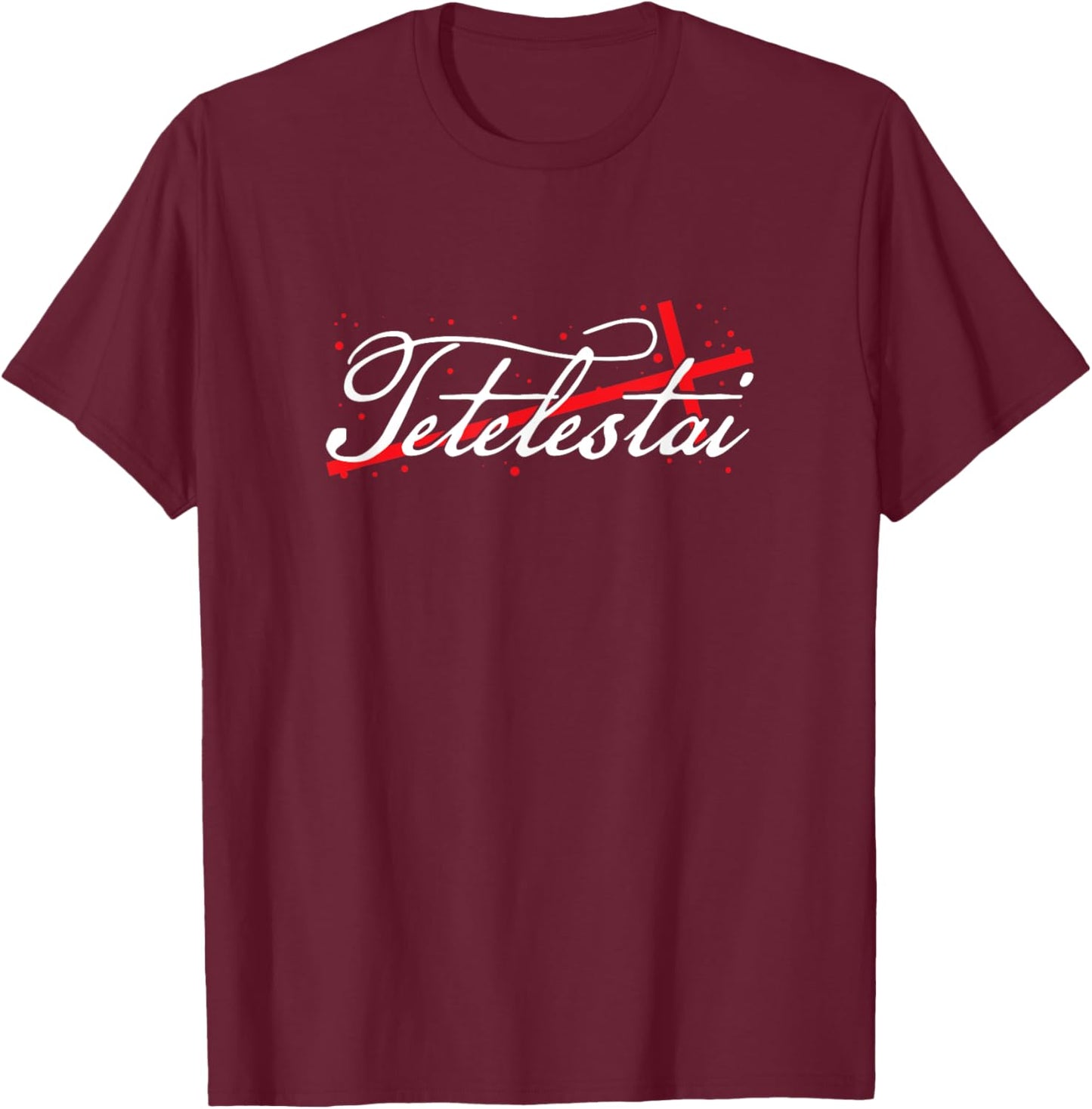 Tetelestai, Greek It Is Finished, Christian Easter T-Shirt - T-Shirt | Maroon