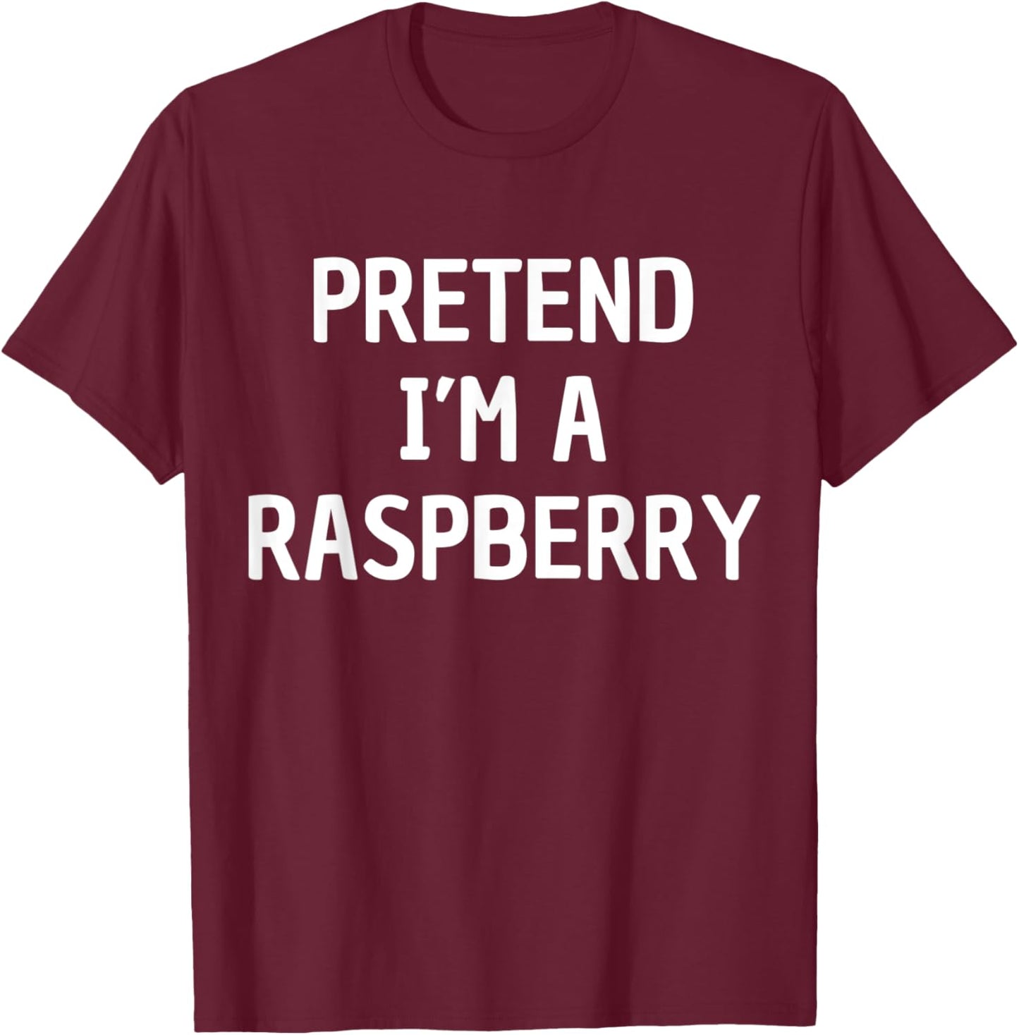 Funny Halloween Raspberry Costume Men Women Adults Kids T-Shirt - T-Shirt | Maroon