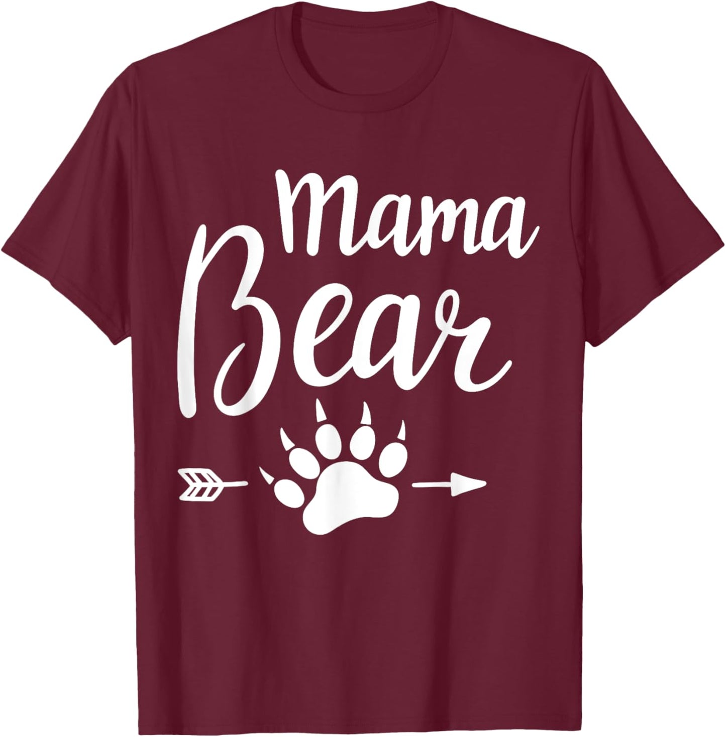 Mama Bear T-Shirt - T-Shirt | Maroon