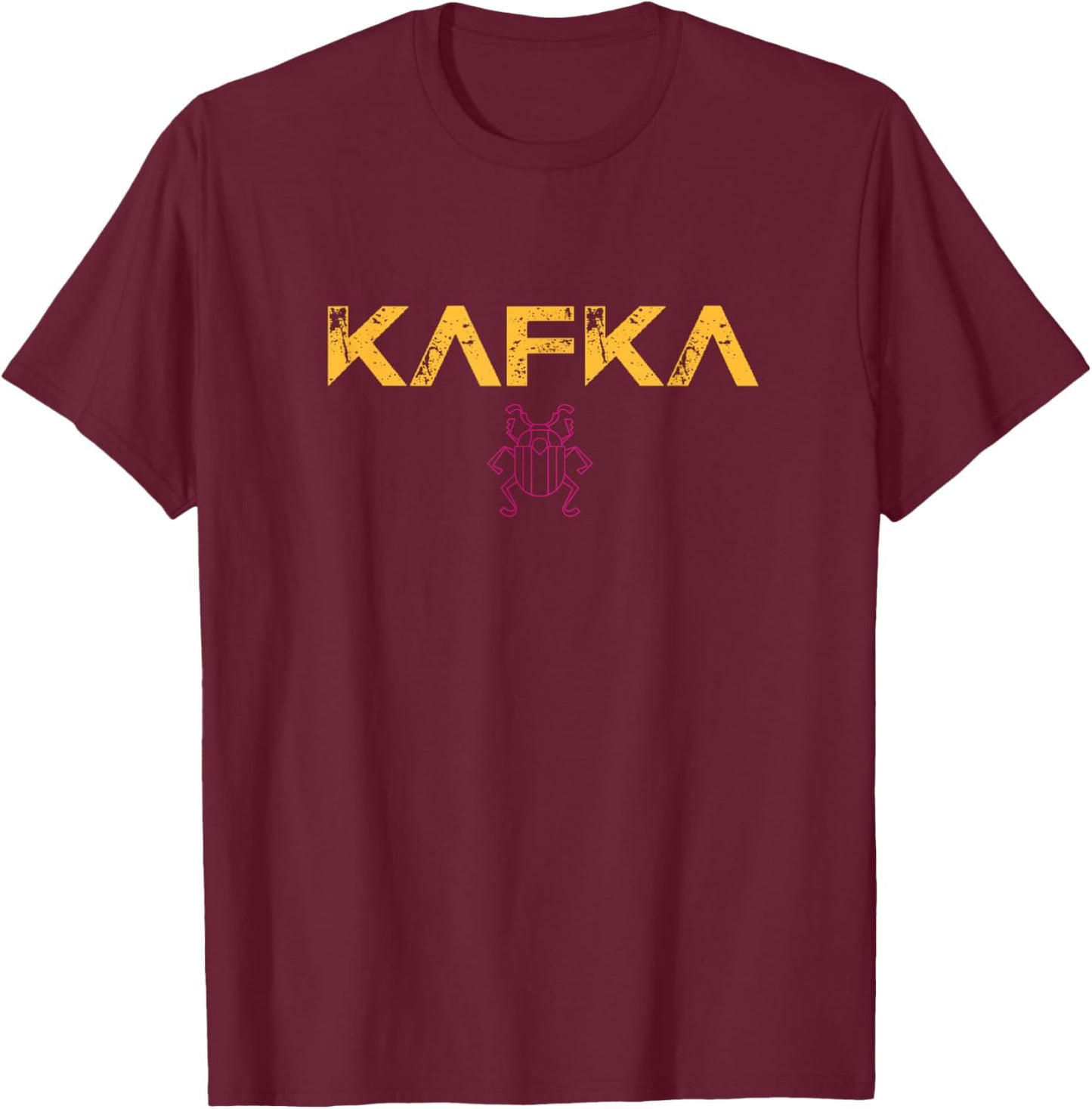 KAFKA: Franz Kafka - The Metamorphosis T-Shirt - T-Shirt | Maroon