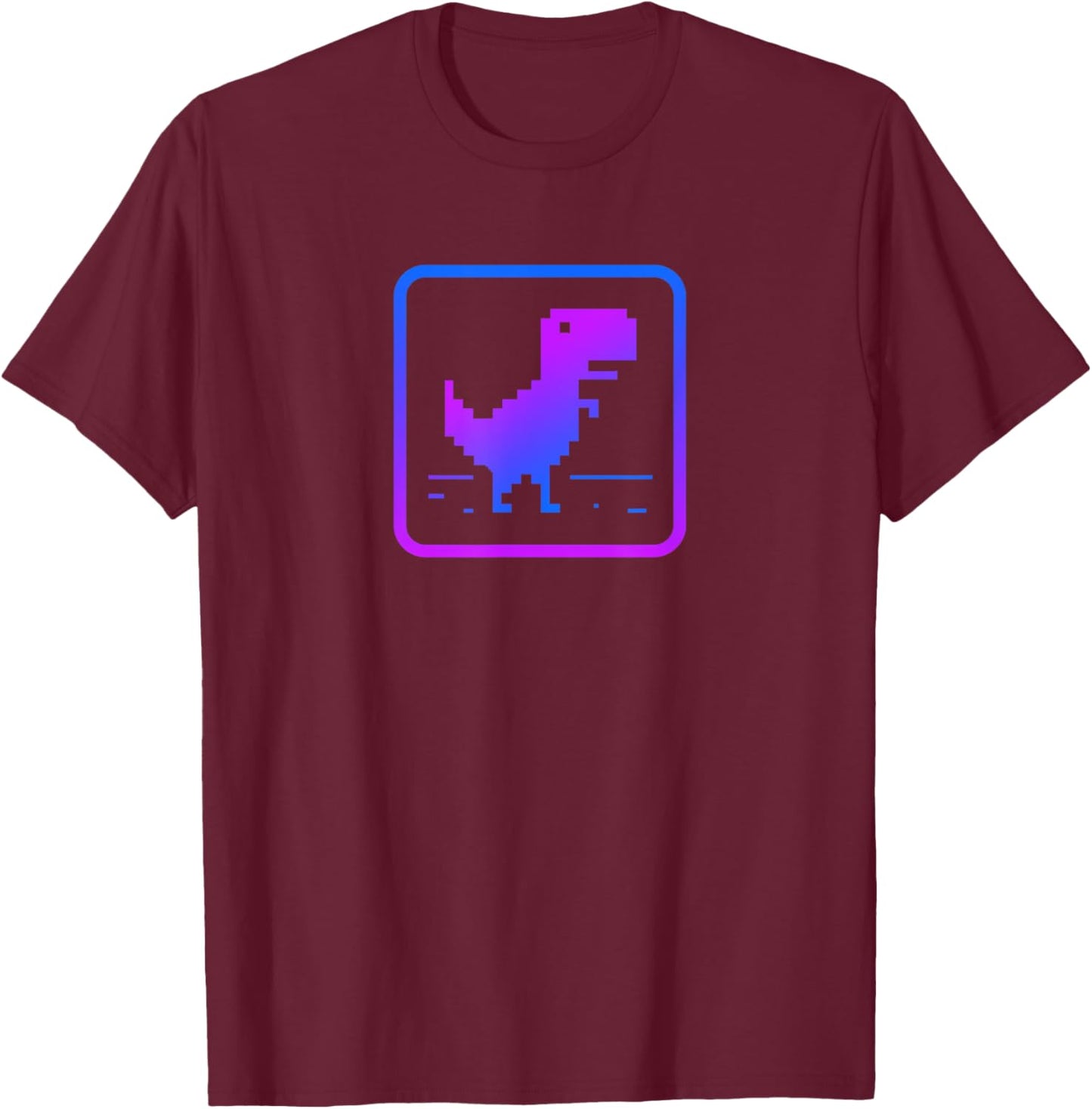 No internet dinosaur graphic design T-Shirt - T-Shirt | Maroon