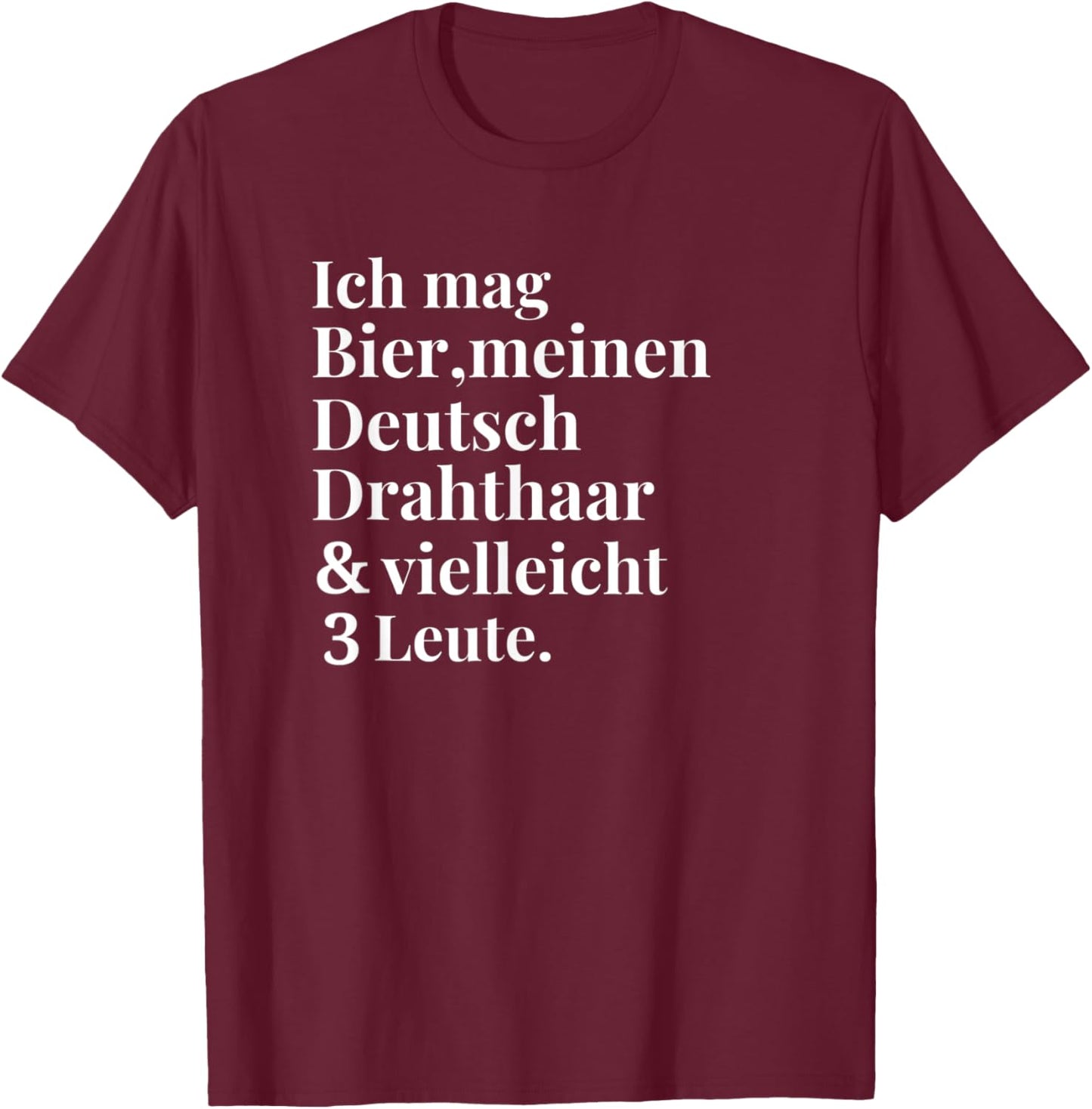 German Wire Hair Beer Funny Dogs Gifts Women T-Shirt - T-Shirt | Maroon