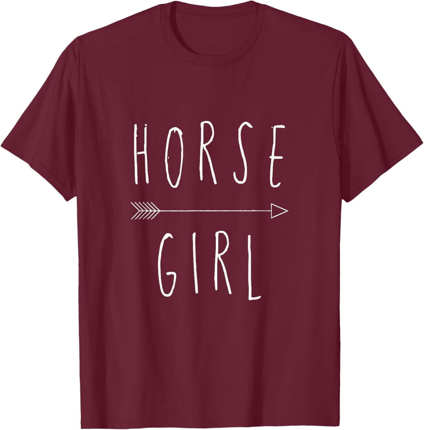 Horse Girl T-Shirt - T-Shirt | Maroon