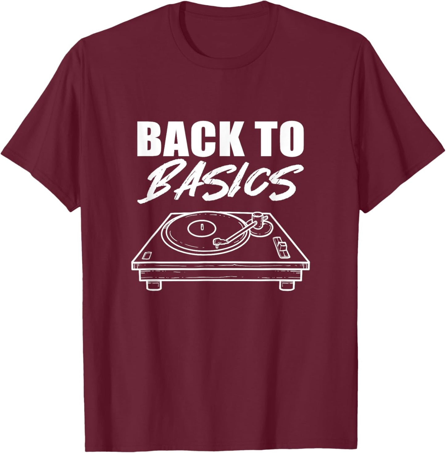 Back to Basics Musician T-Shirt - T-Shirt | Maroon