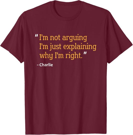 Custom Engineer Fathers Day Christmas Name Charlie Gift Quote Funny Birthday Personalized Name Idea T-Shirt - T-Shirt | Maroon