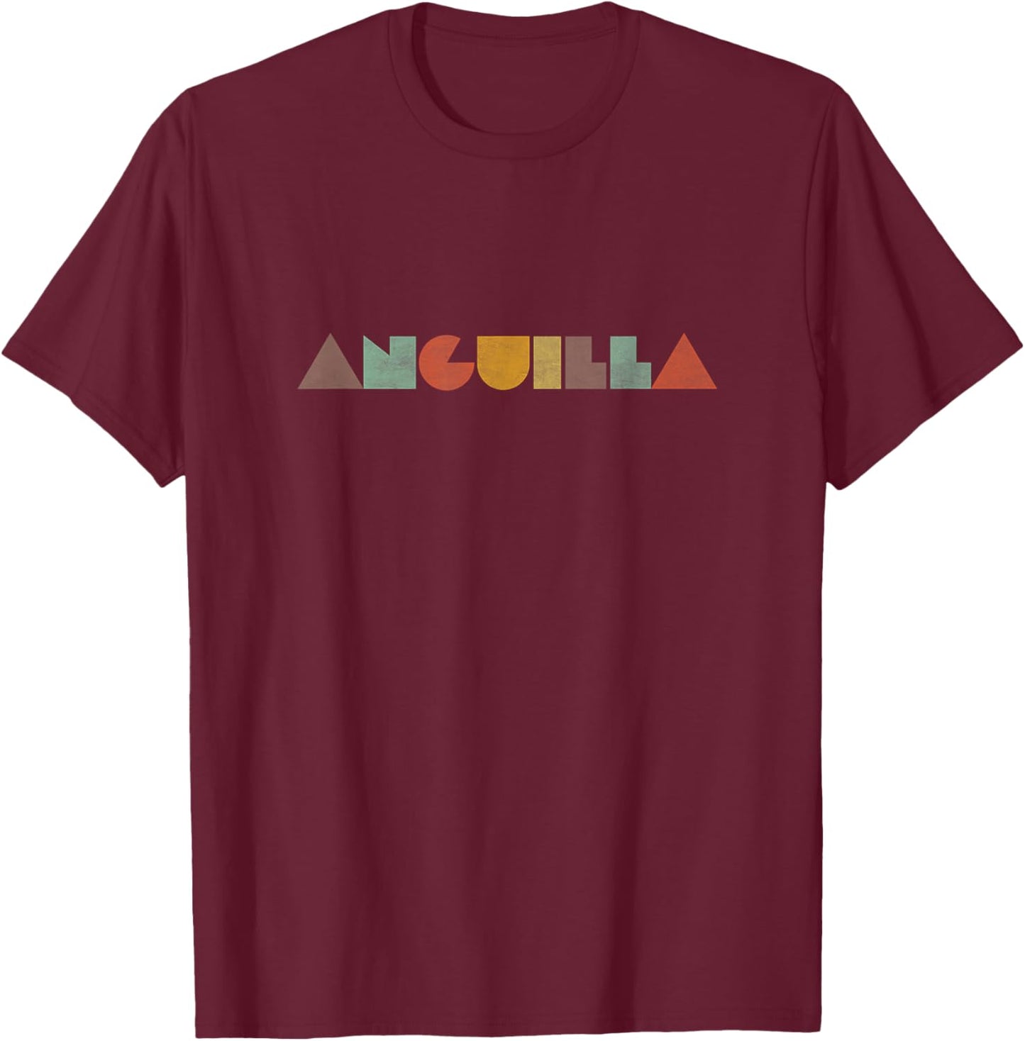 Anguilla Vintage T-Shirt - T-Shirt | Maroon