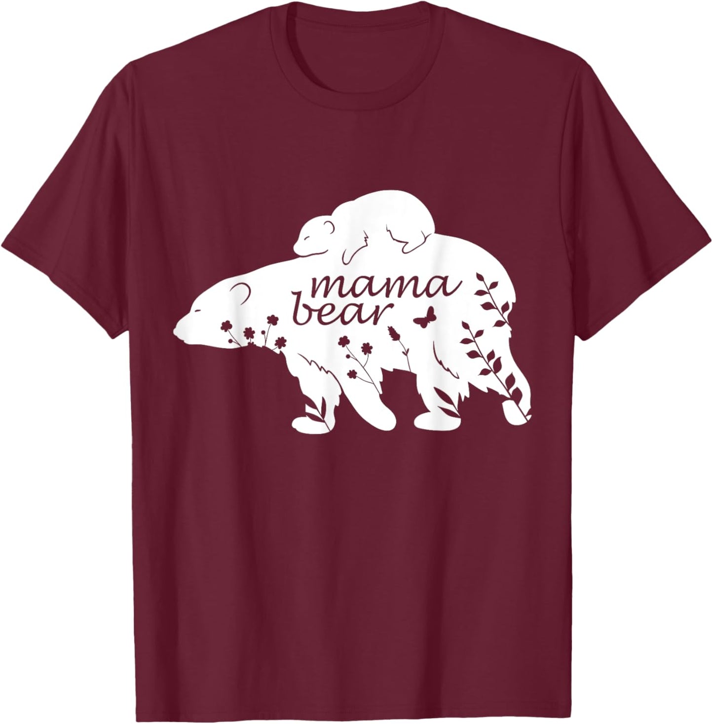 Mama Bear T-Shirt - T-Shirt | Maroon
