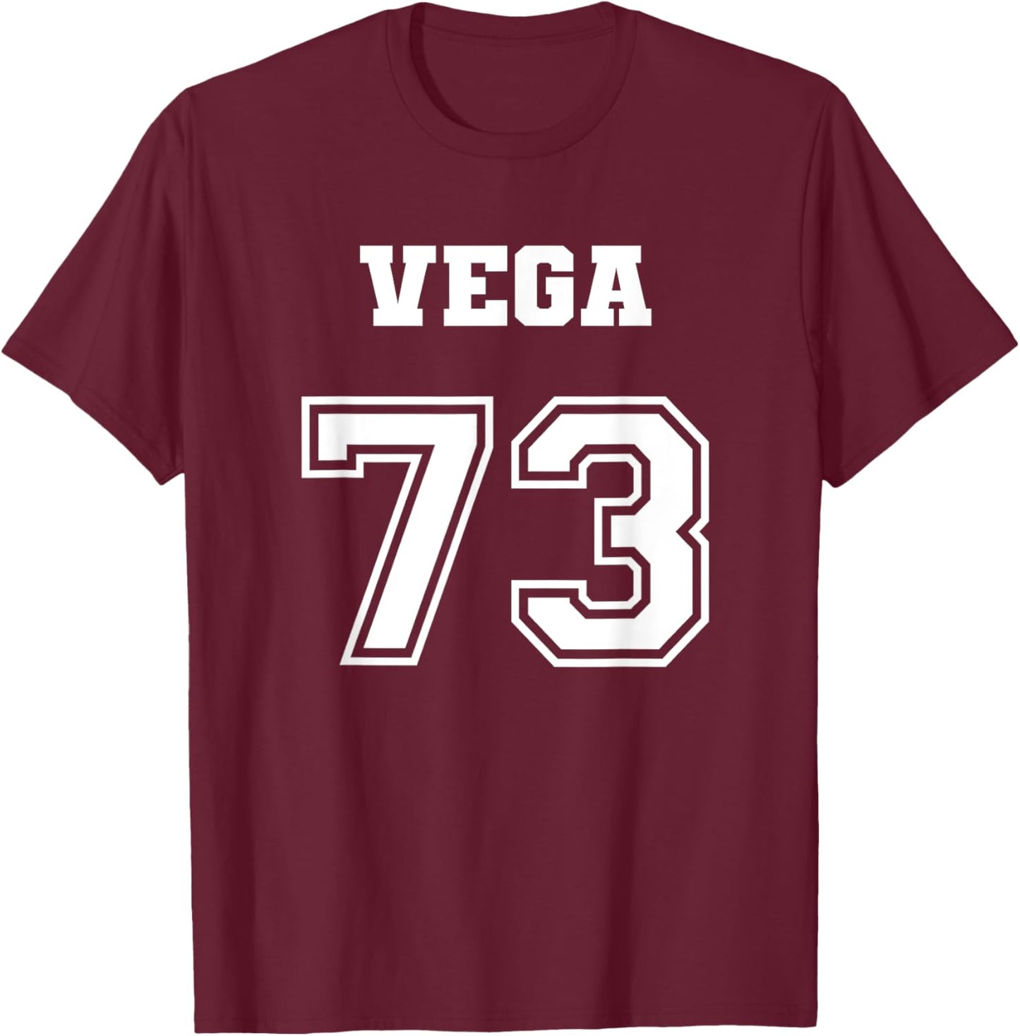 Jersey Style 1973 73 Vega Vintage Drag Racing Car T-Shirt - T-Shirt | Maroon