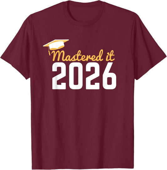 Funny Mastered It Design Women Masters MBA Education T-Shirt - T-Shirt | Maroon