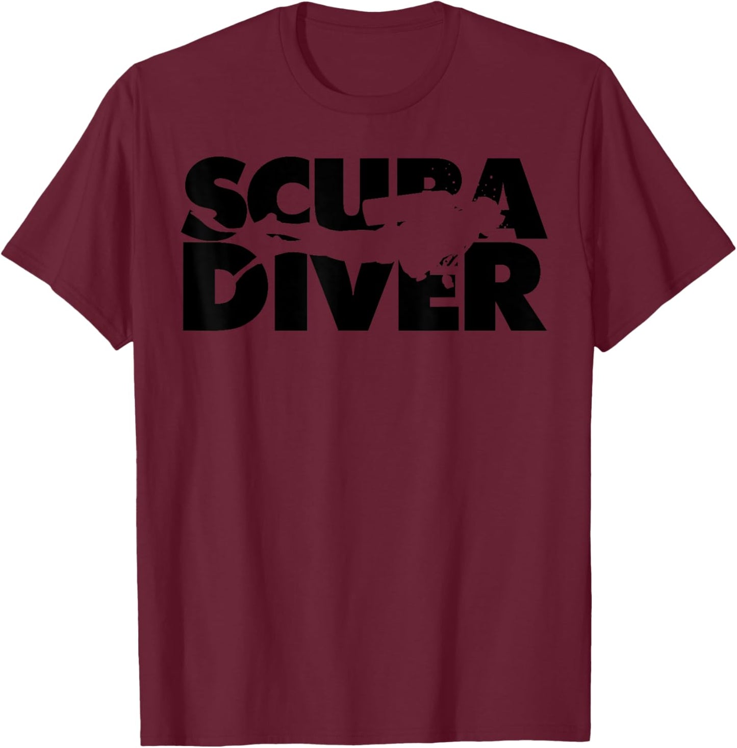 Scuba Diver T-Shirt - T-Shirt | Maroon