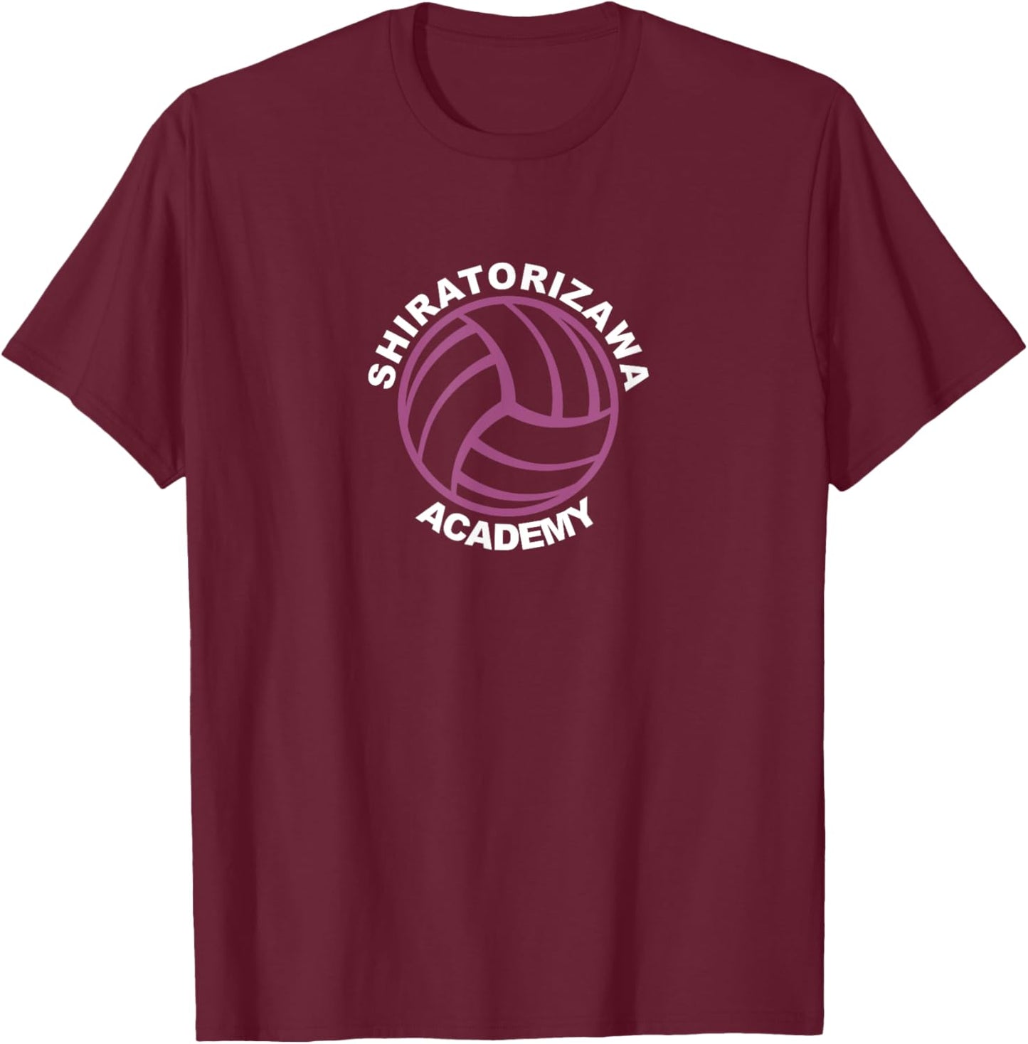 Shiratorizawa High - Volleyball Practice Anime Manga Cosplay T-Shirt - T-Shirt | Maroon