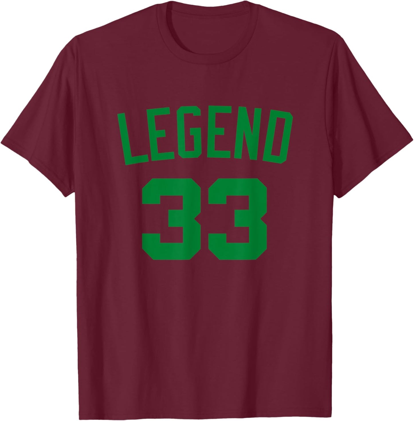 Boston Legend 33 T-Shirt - T-Shirt | Maroon