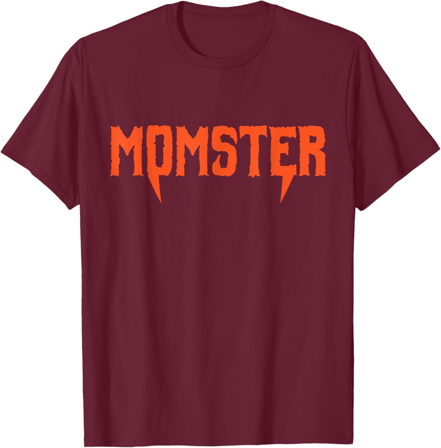 Funny Momster Halloween Mom Dadcula Costume Vampire Fangs T-Shirt - T-Shirt | Maroon