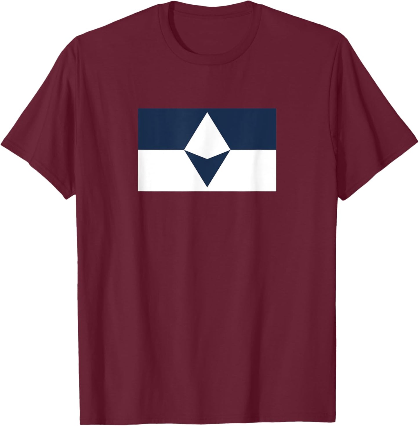 Antarctica Flag True South Design T-Shirt - T-Shirt | Maroon