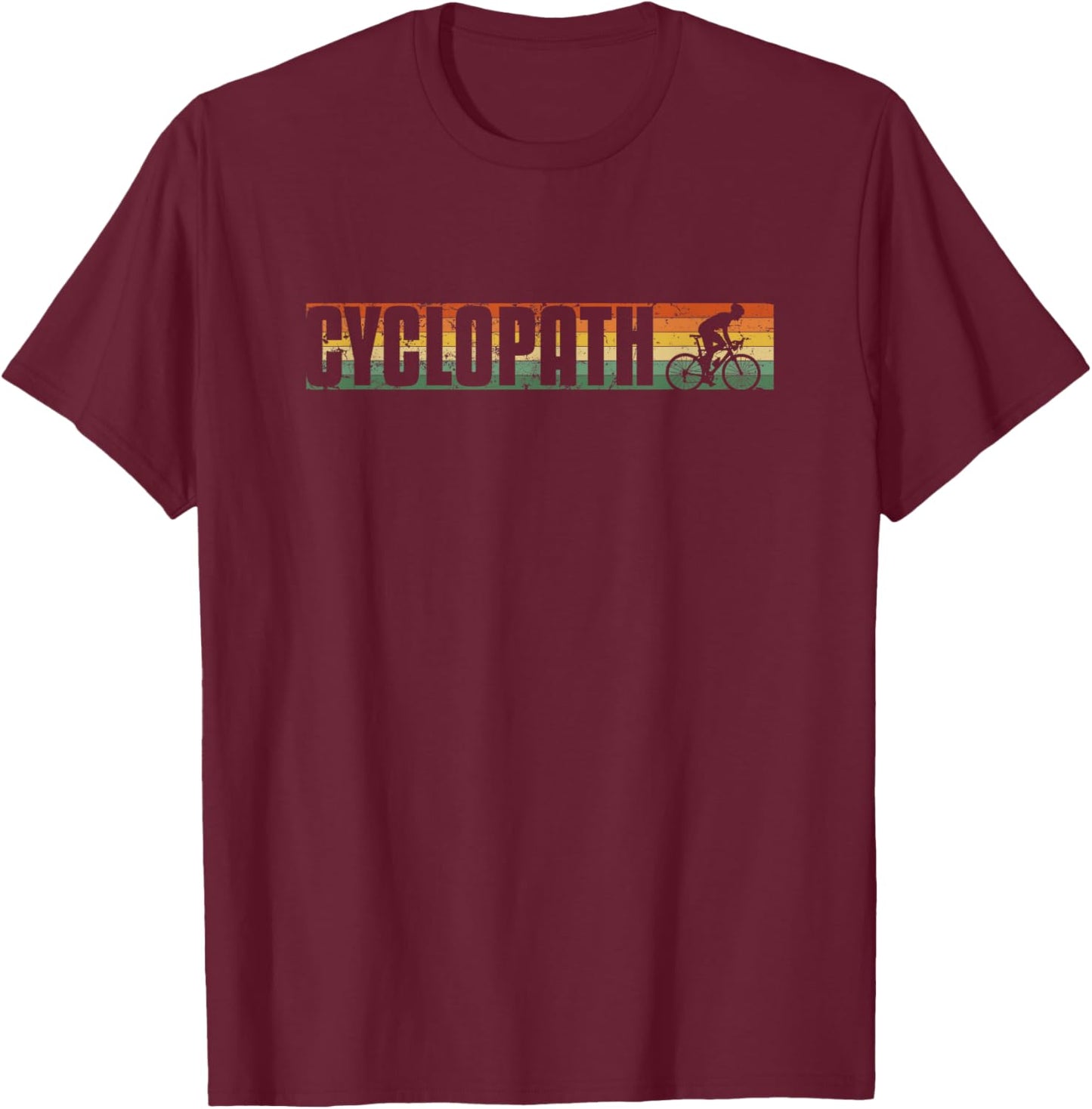 Cyclopath Pun Cycling Humor Cyclist T-Shirt - T-Shirt | Maroon