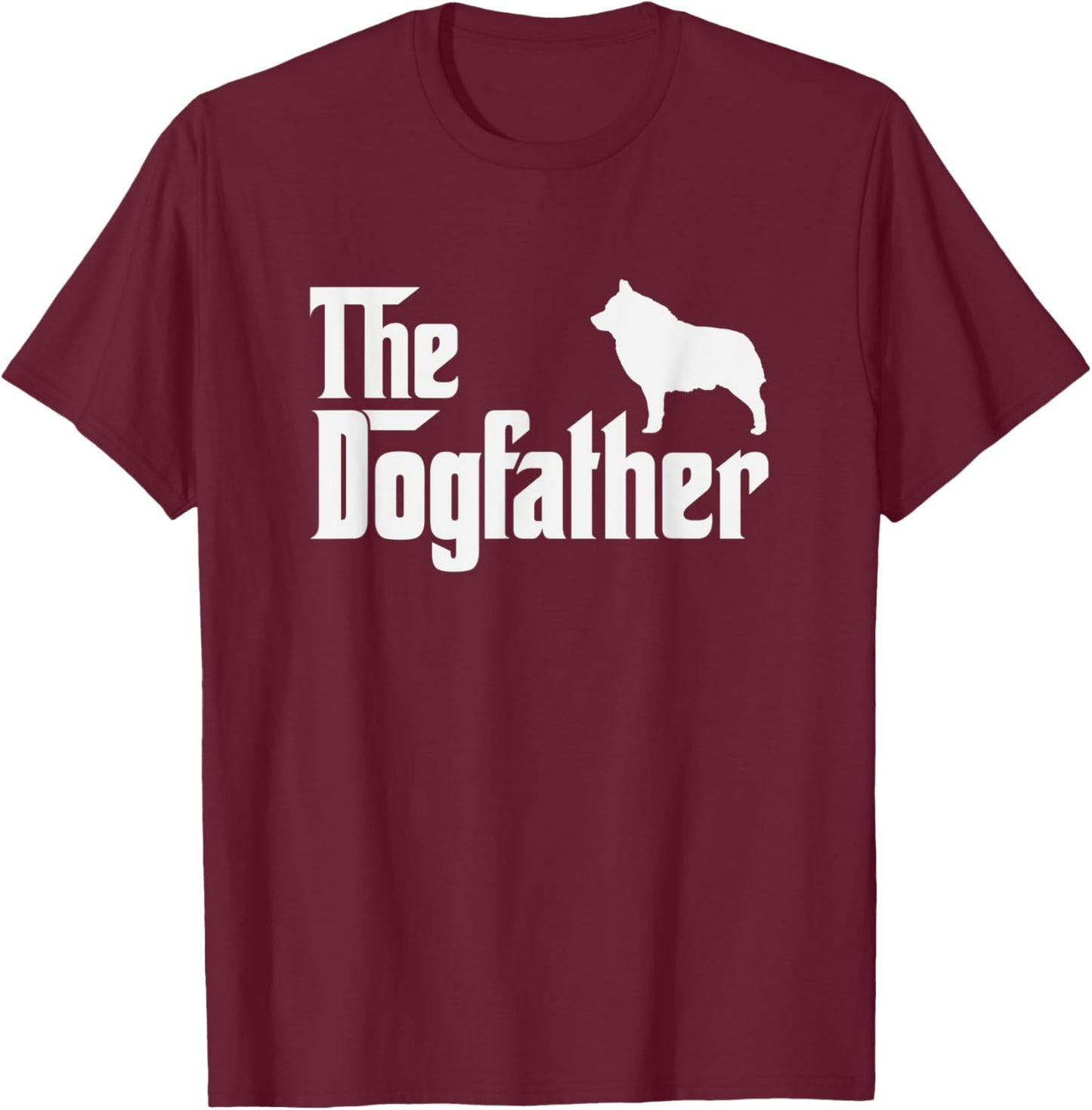 schipperke DogFather Funny Dog Dad Women Kids T-Shirt - T-Shirt | Maroon