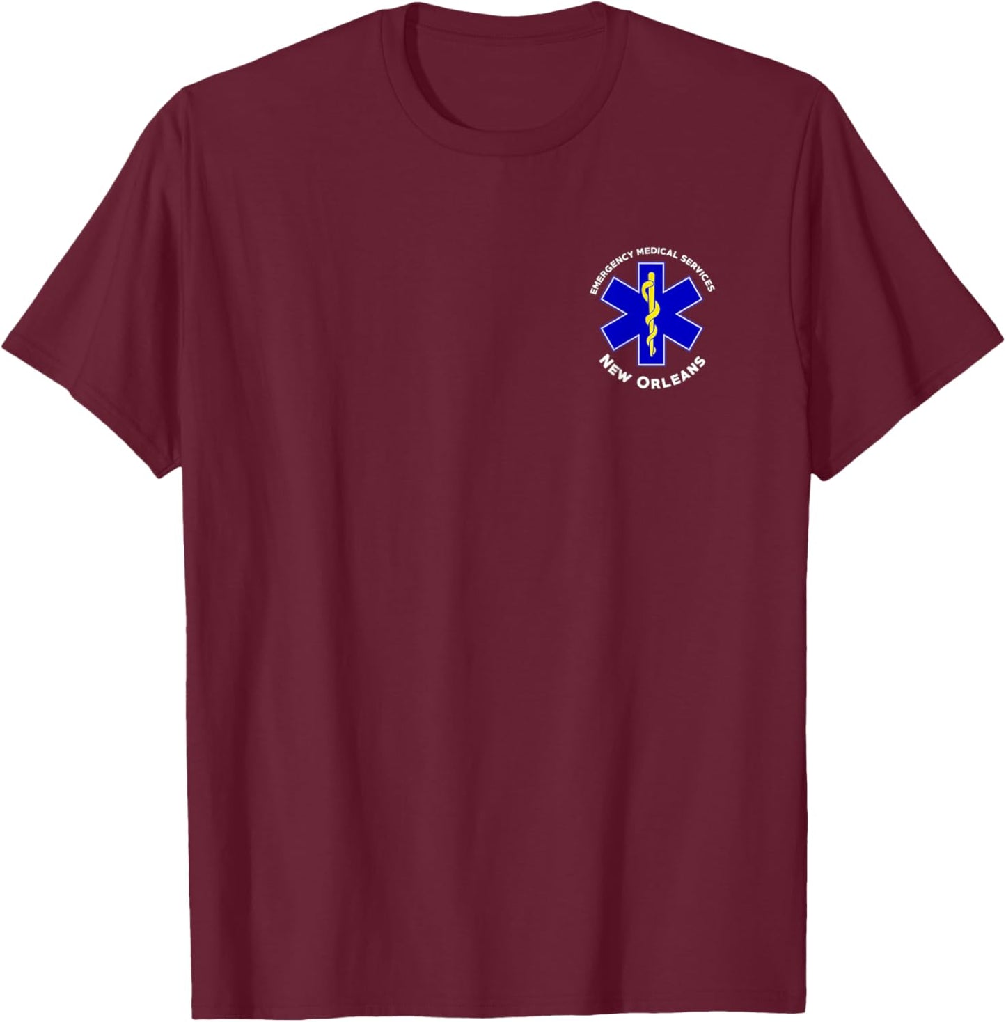 New Orleans Louisiana EMS Emergency Medical Services EMT T-Shirt - T-Shirt | Maroon