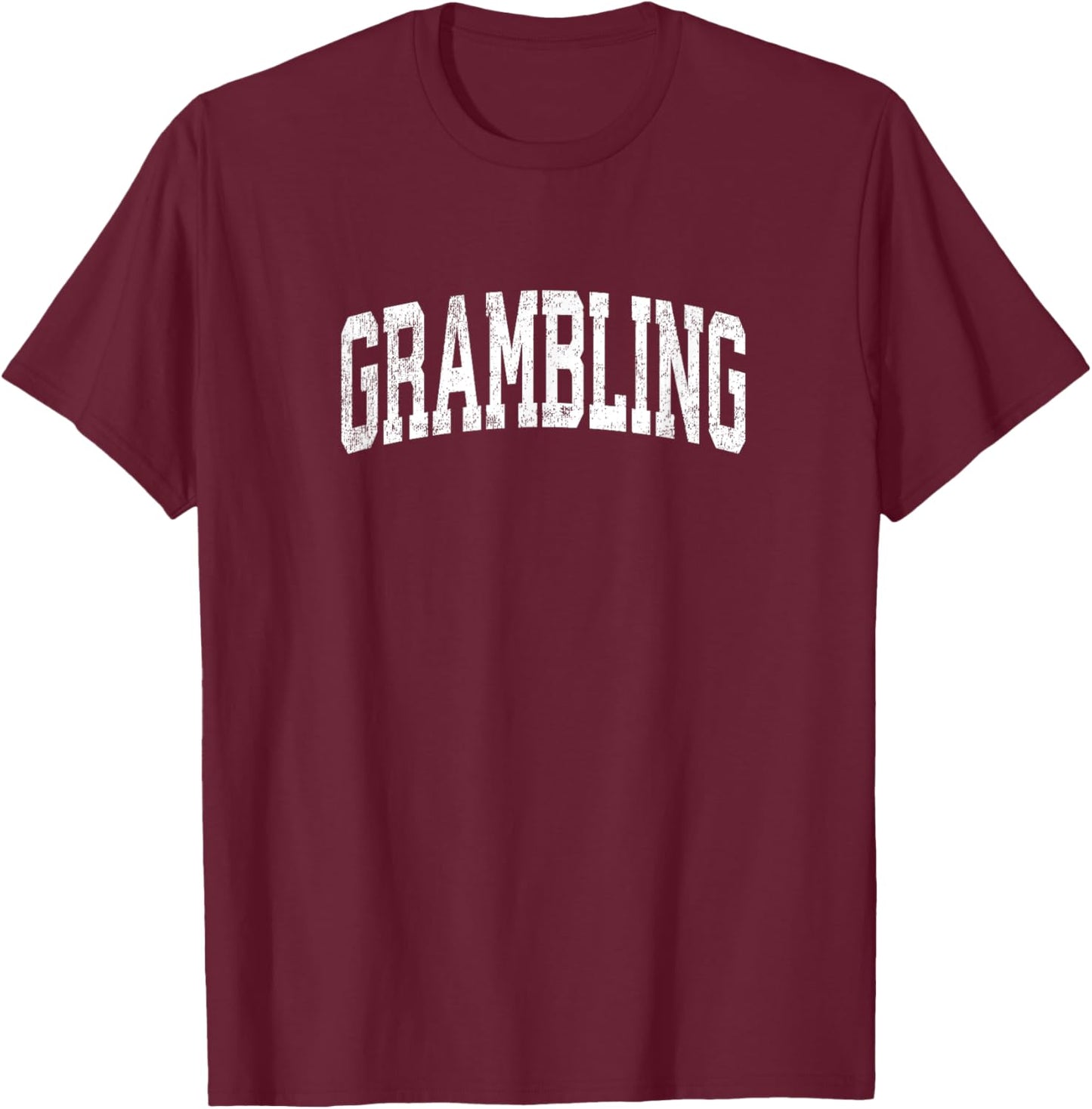 Grambling Louisiana LA Vintage Athletic Sports Design T-Shirt - T-Shirt | Maroon