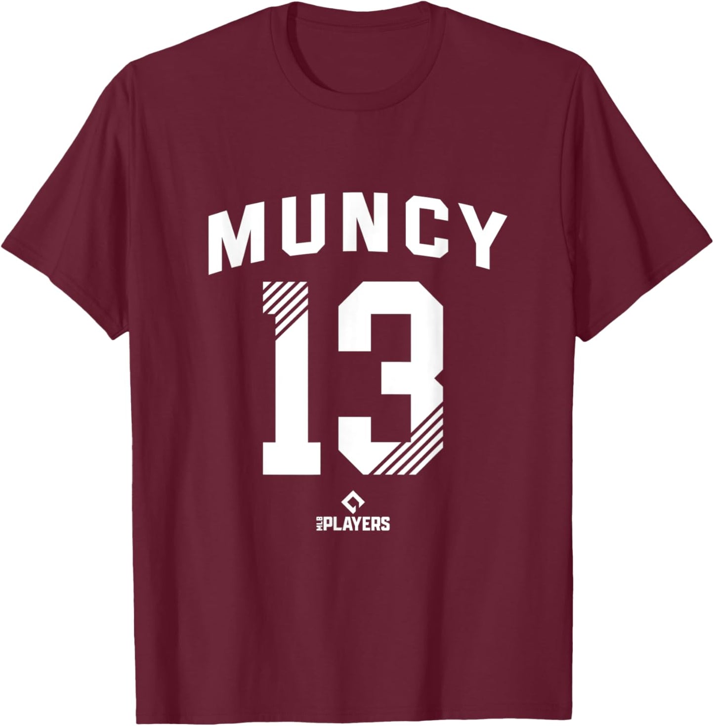Max Muncy 13 Los Angeles MLB Players MLBPA Baseball Fan T-Shirt - T-Shirt | Maroon
