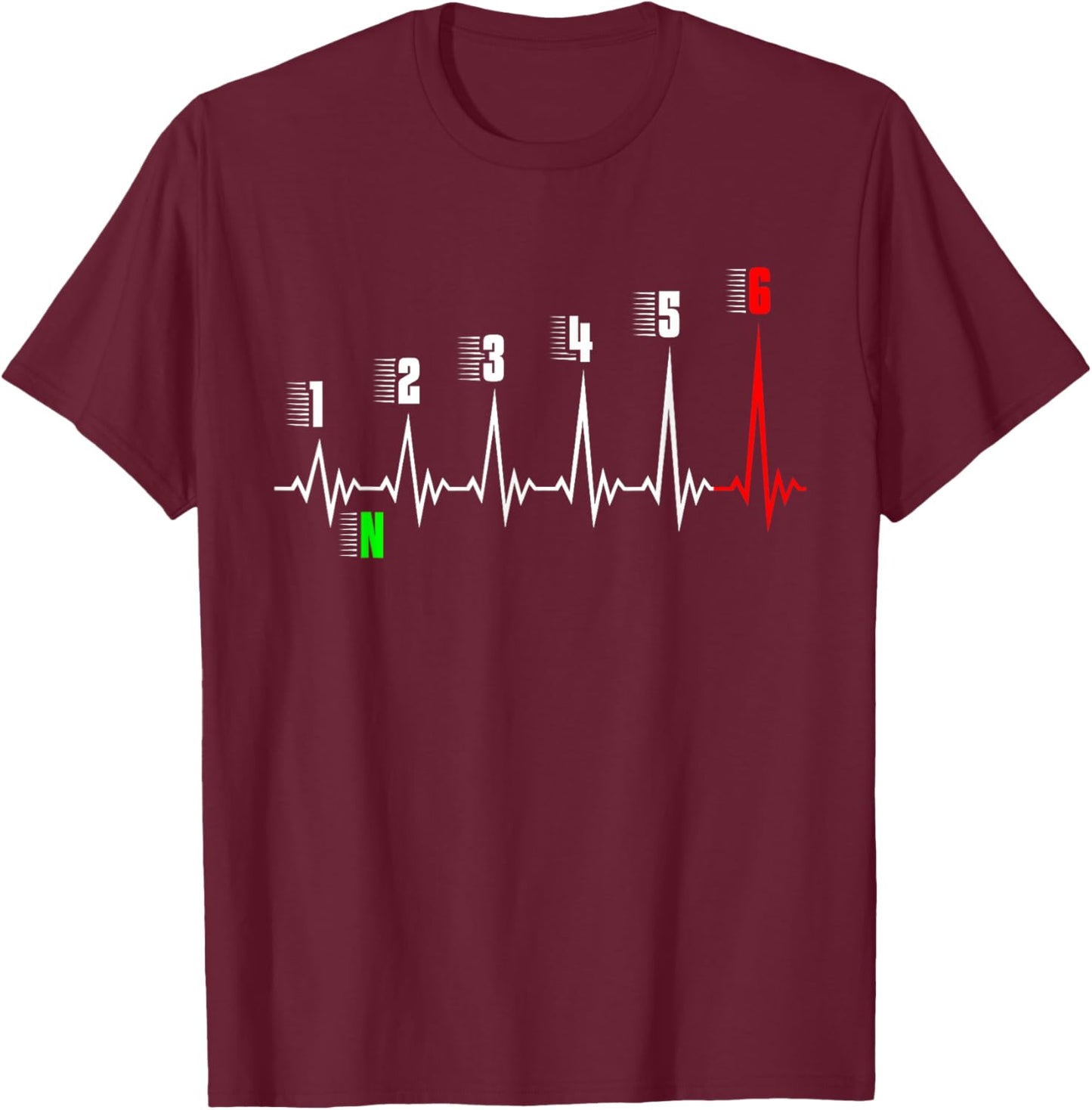 Motorcylce Crew: Funny designs for motorcyclists - Men's Motorcycle - Black - 3X-Large - Short Sleeve - Classic Fit - Cotton 60%, Polyester 40% T-Shirt - T-Shirt | Maroon